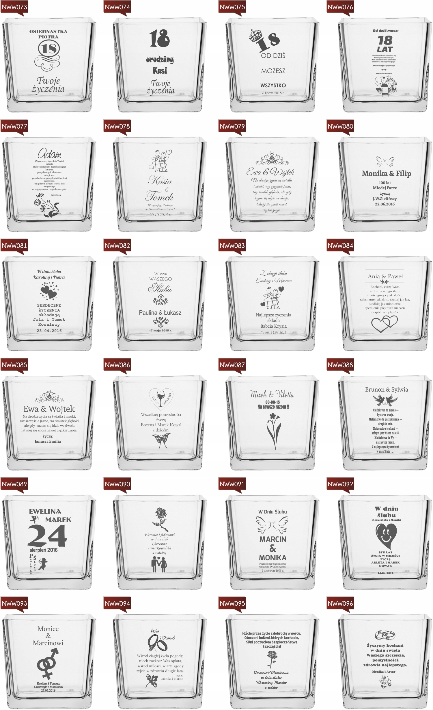 Wazon z grawerem PREZENT na roczek 1 urodziny