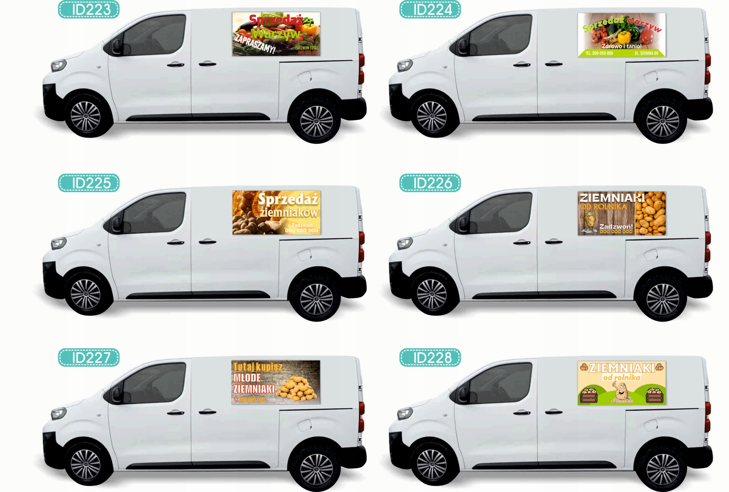 Reklama Naklejka na samochód różne wzory do wyboru AUTO KOSMETYKA