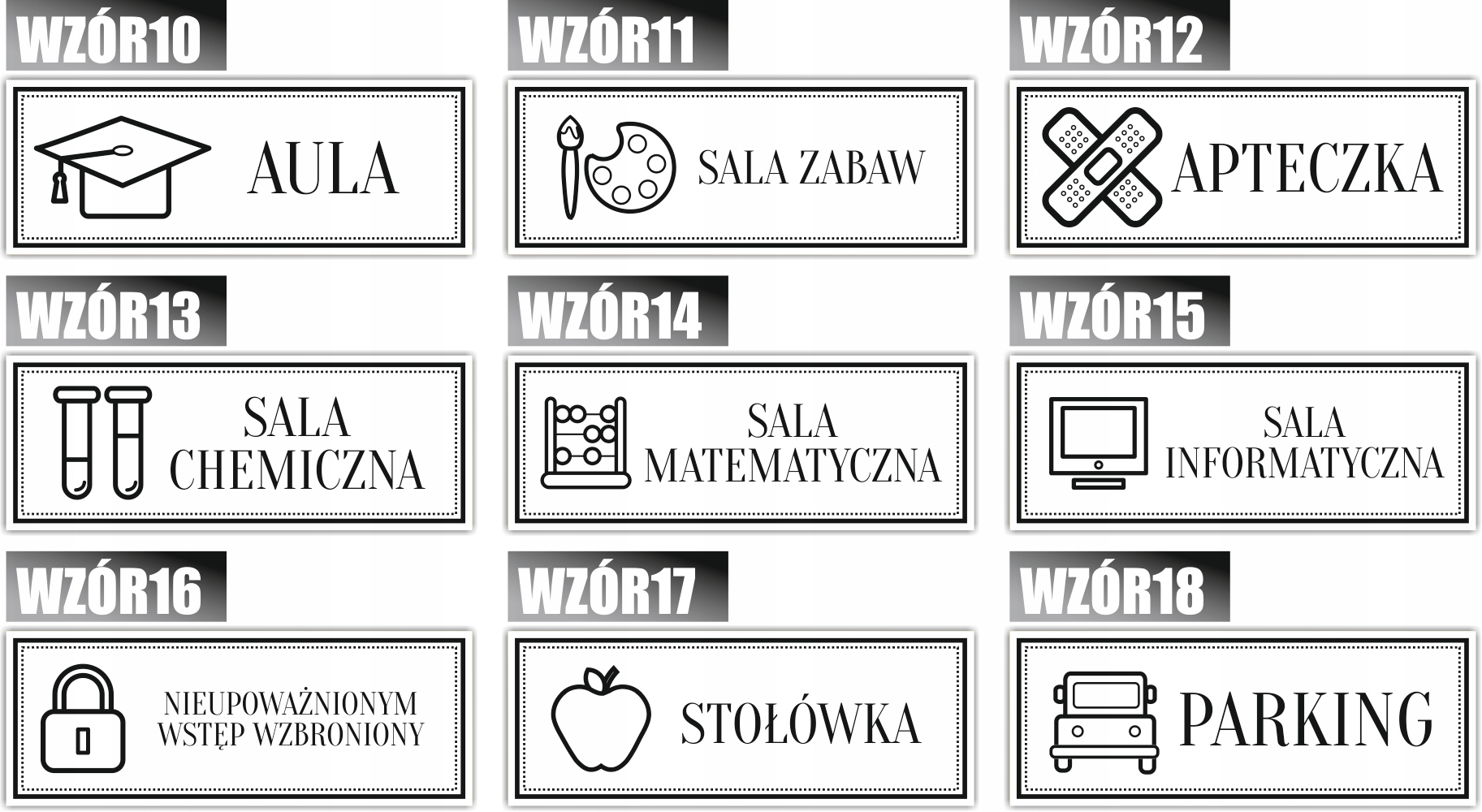 Tabliczka Grawer na Drzwi informacyjna WARSZTAT