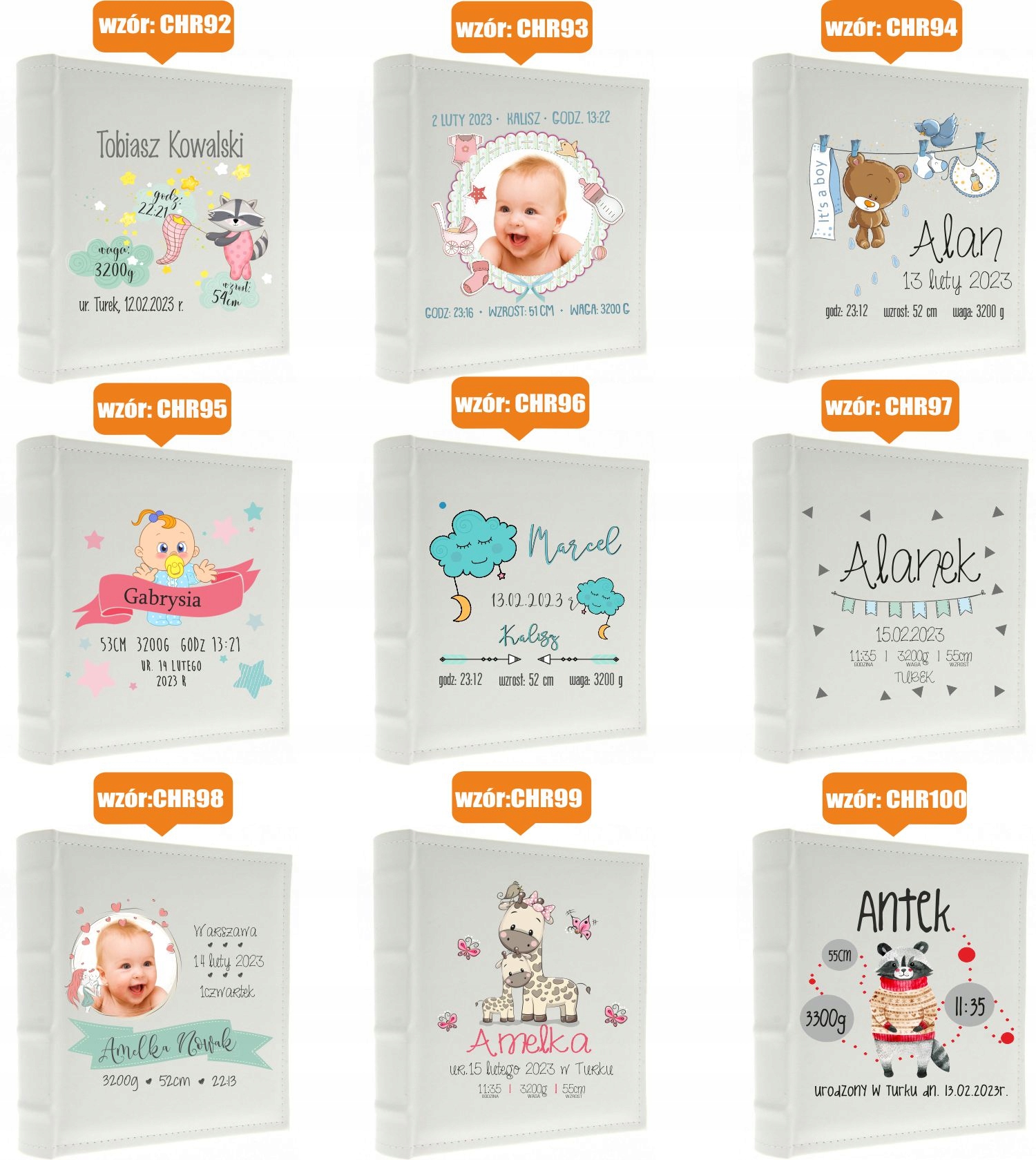 ALBUM NA ZDJĘCIA PREZENT NA CHRZEST IMIĘ DZIECKA