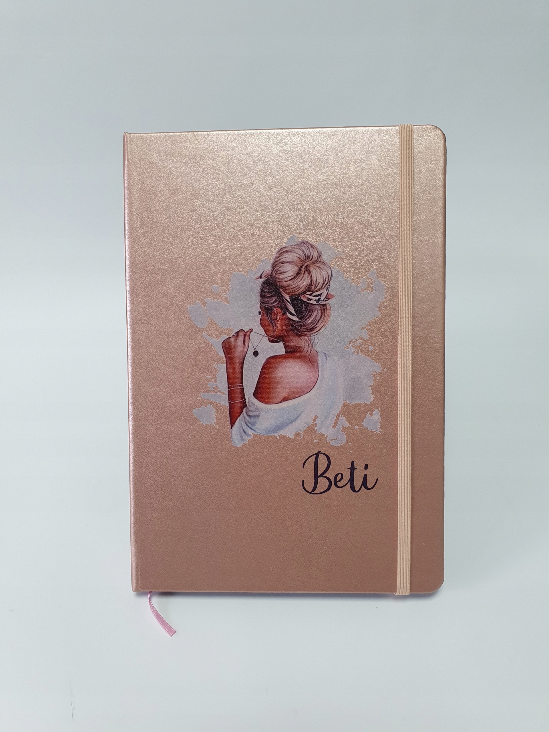 Notes metaliczny A5 nadruk UV WALENTYNKI gift NOTATNIK