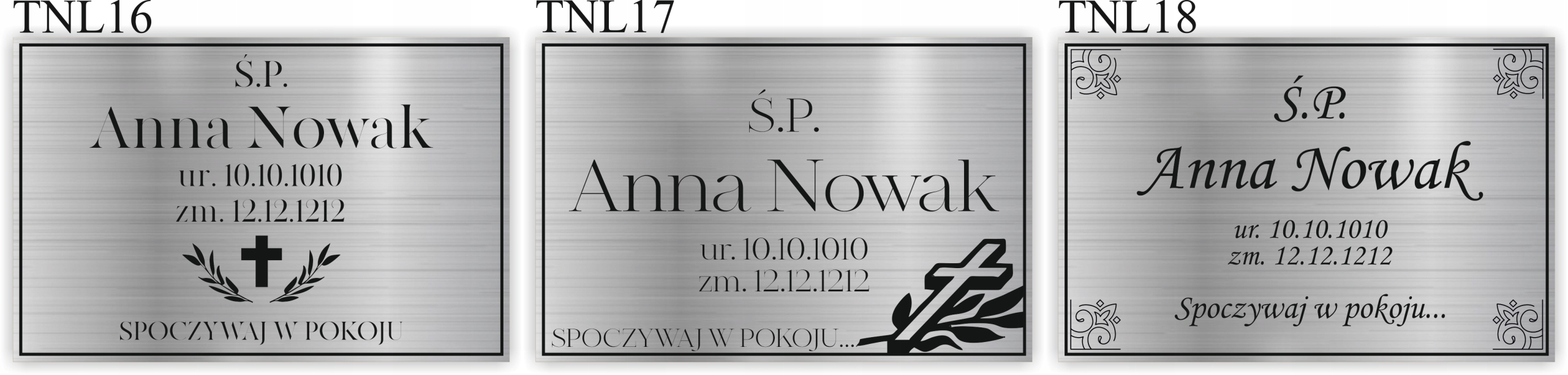 TABLICZKA NA GRÓB NAGROBKOWA TABLICA NAGROBNA