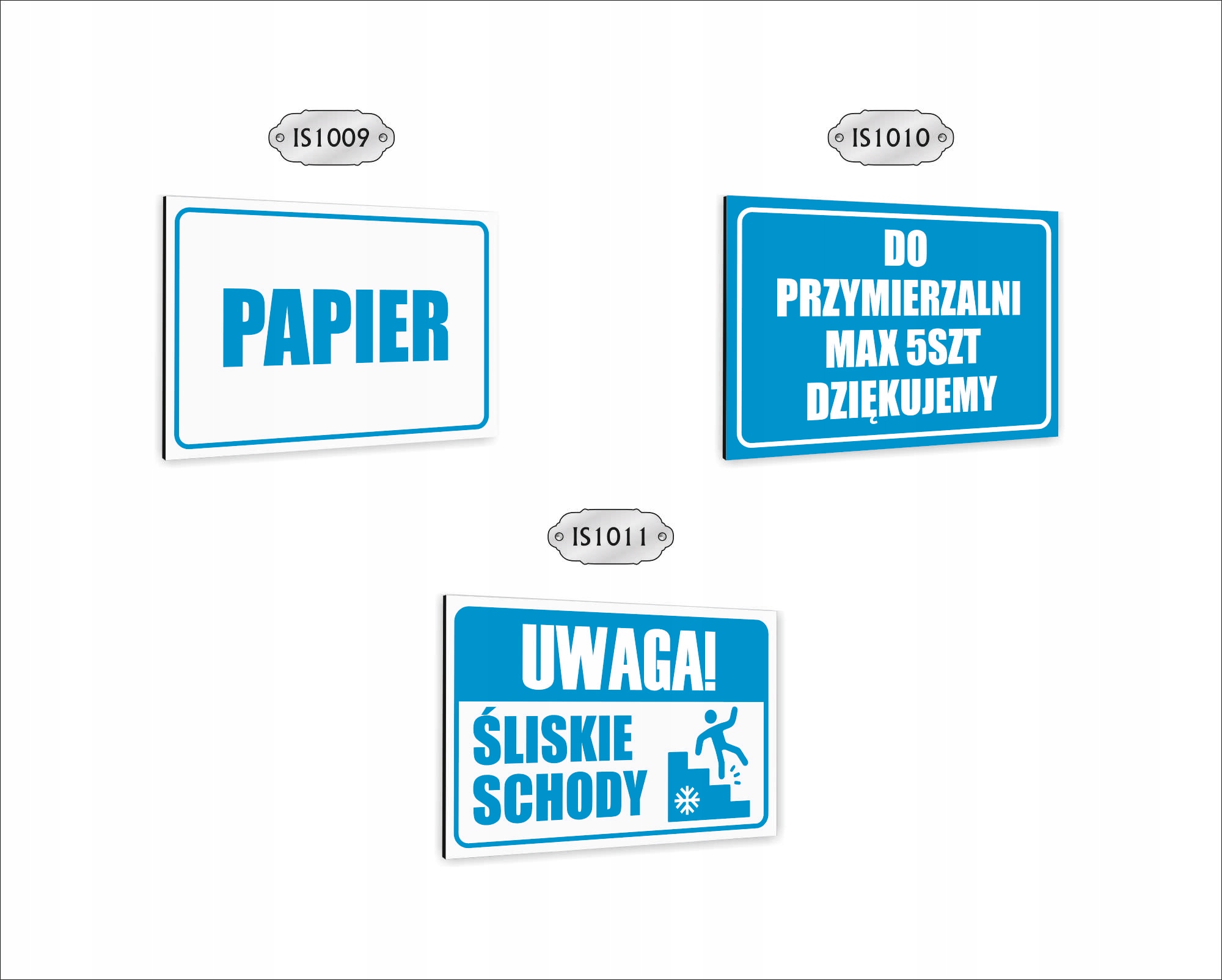 Tabliczka znak informacyjny nadruk UV dibond 20x15 odpady inne twój napis