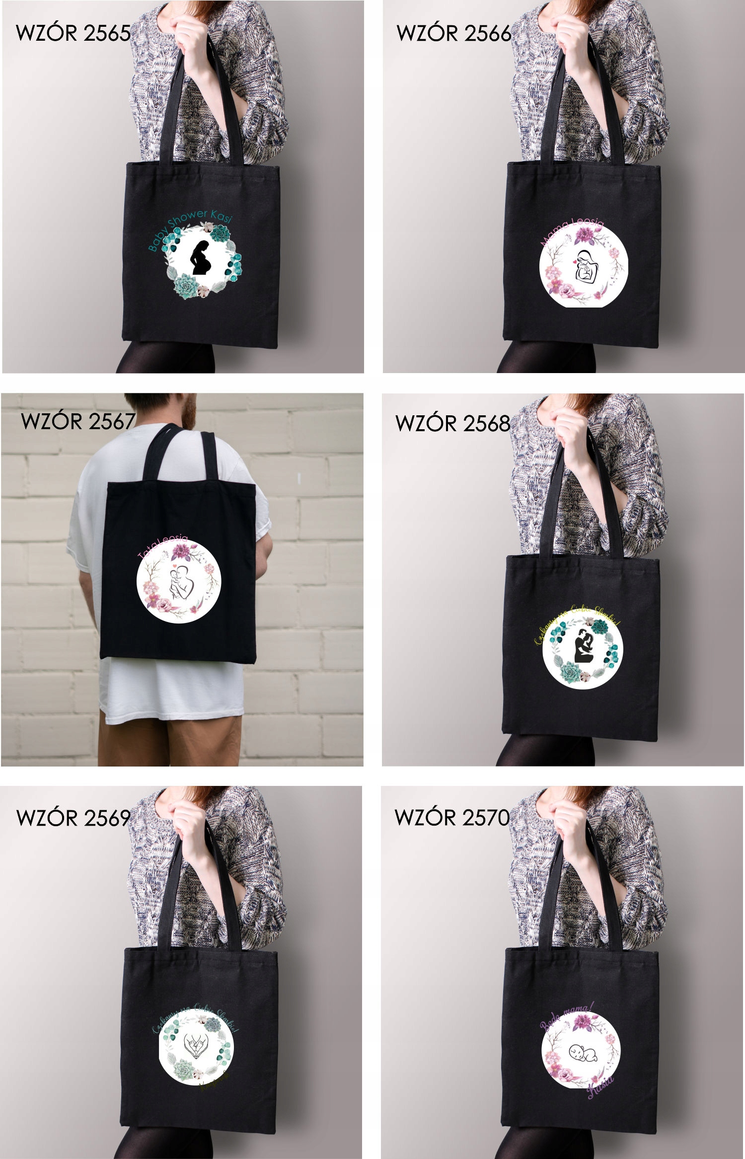 Torba z imieniem nadrukiem PREZENT dla TATY