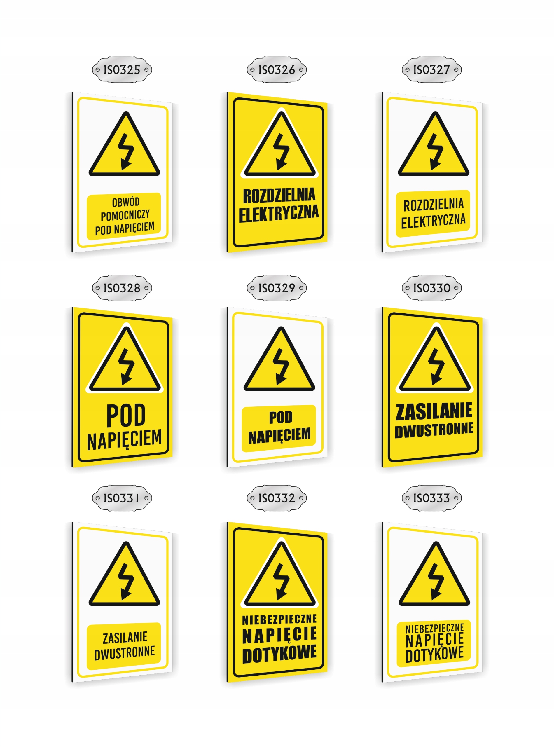 Tabliczka znak informacyjny dibond 20X15 UWAGA MATERIAŁY ŁATWO ZAPALNE