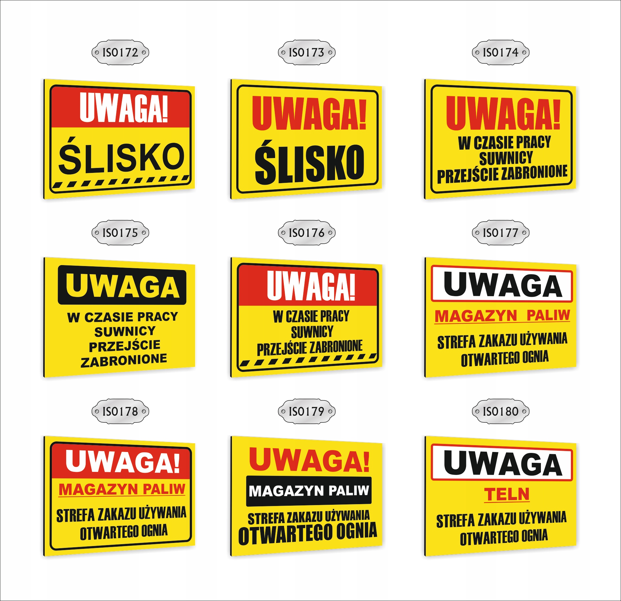 Tabliczka znak informacyjny dibond20X15 UWAGA WYKOPY