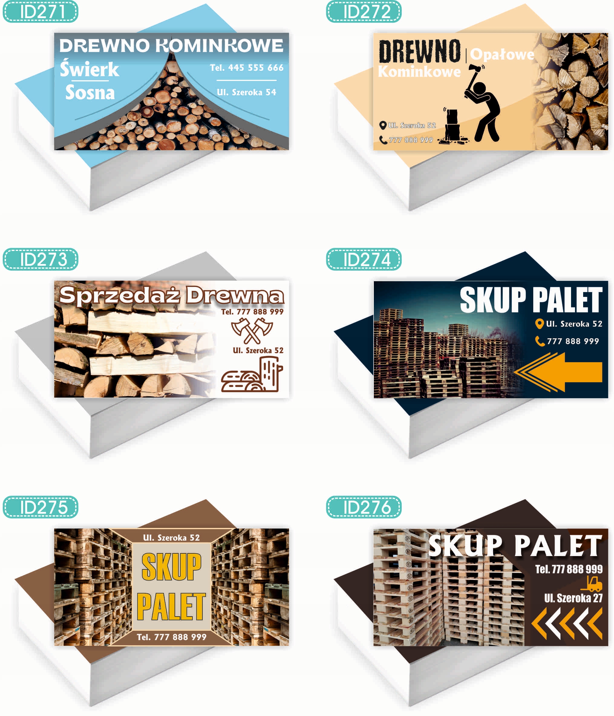 Wizytówki firmowe 200 szt RÓŻNE WZORY do wyboru BURGER CLASSIC