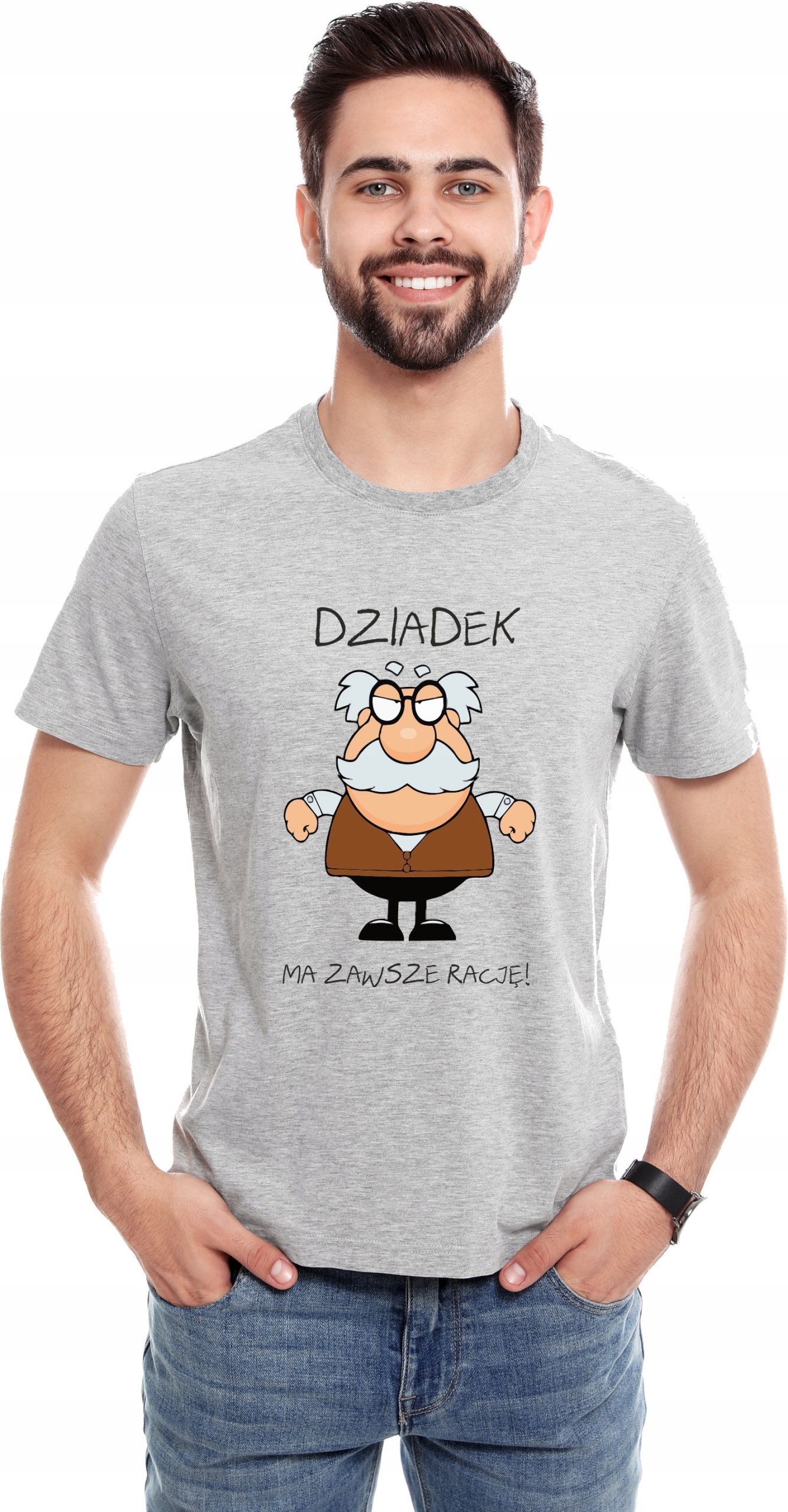 Koszulka z nadrukiem DZIADEK MA ZAWSZE RACJĘ