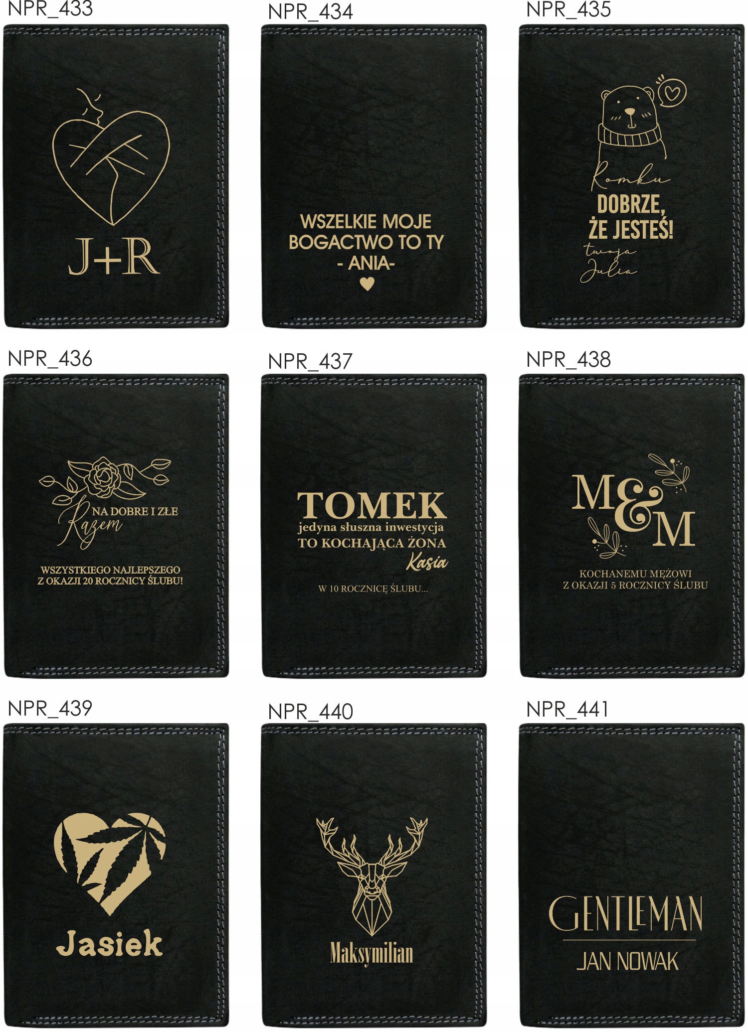 Eleganki męski portfel 100% SKÓRA dla strażaka