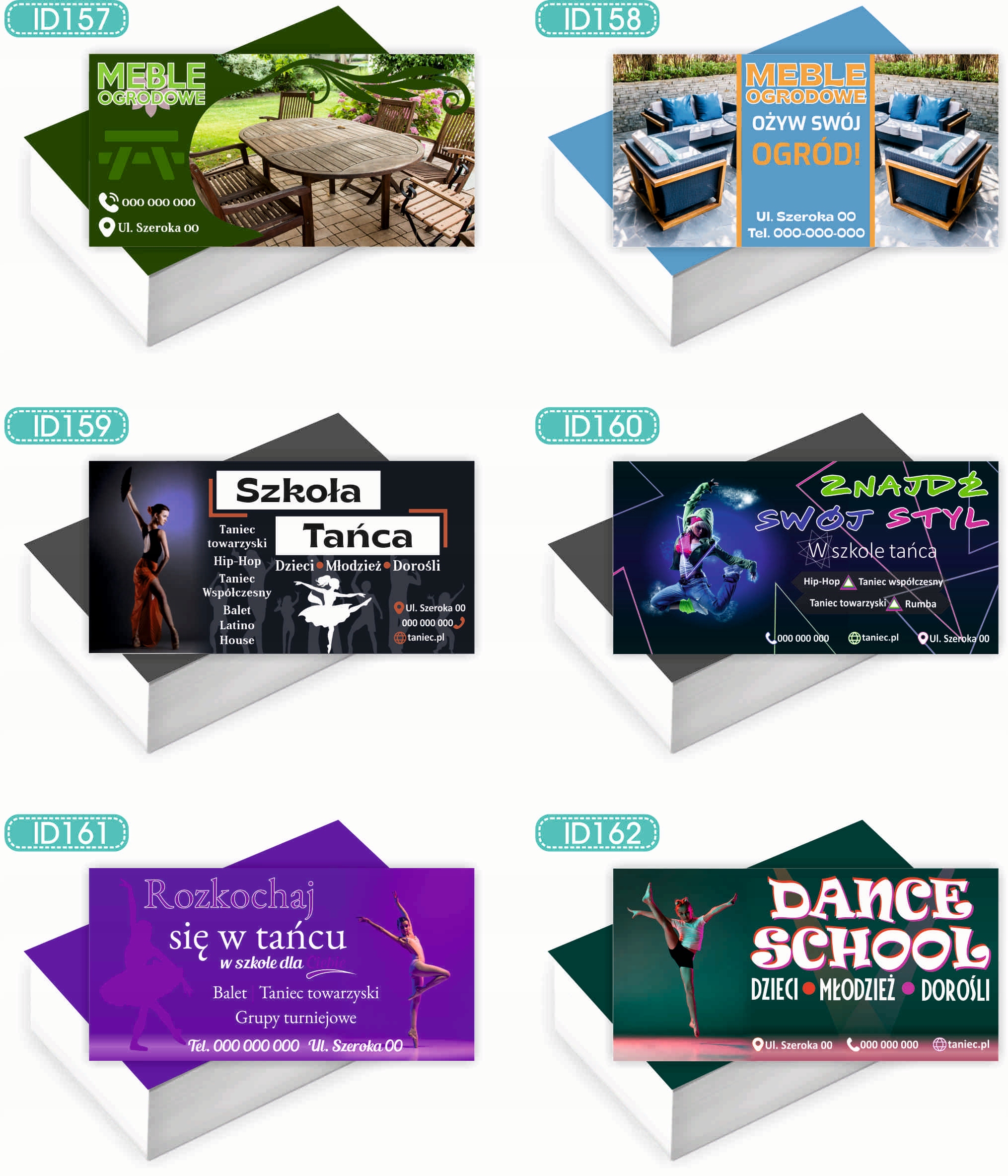 Wizytówki firmowe 100szt DUŻO WZORÓW do wyboru DOŻYNKI PARAFIALNE