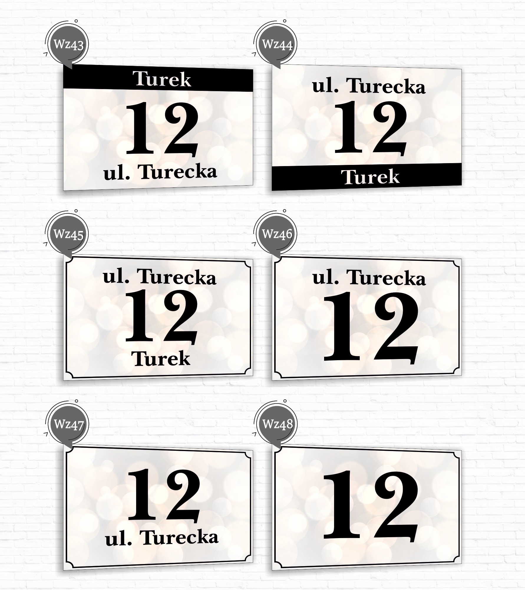 Tabliczka Tablica ADRESOWA ALUMINIOWA Numer domu posesji cyfry ulica 40x30