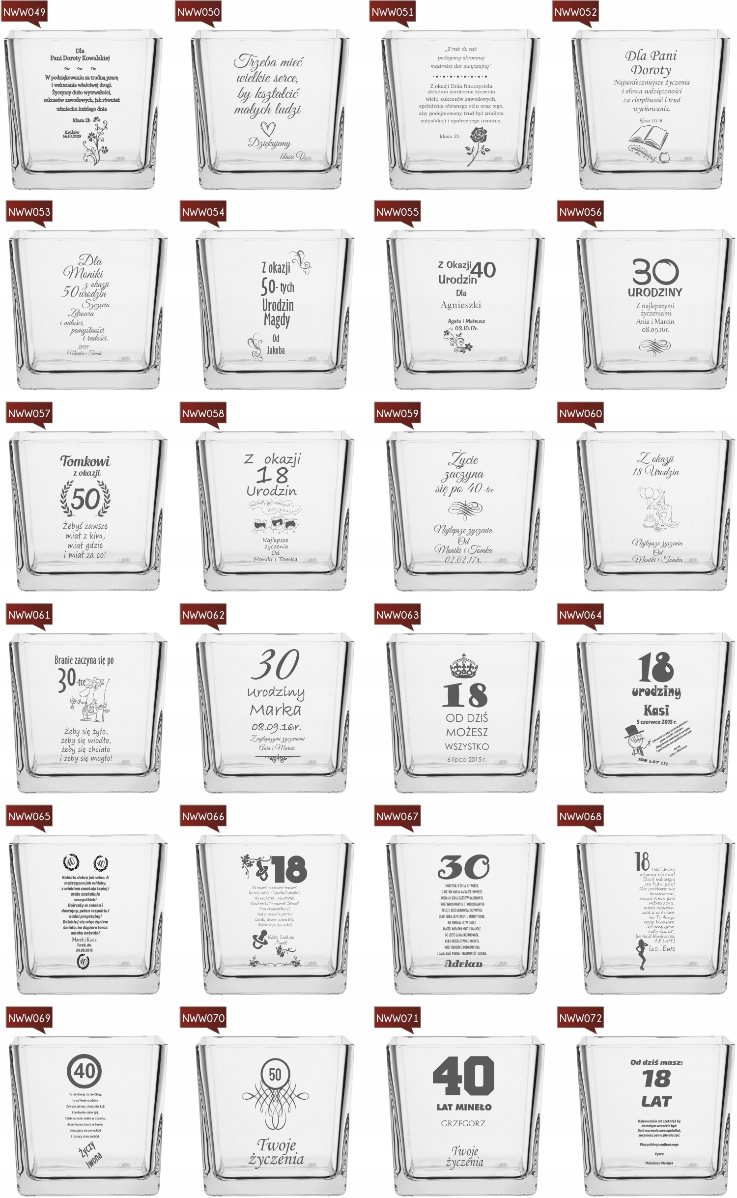 Wazon z grawerem PREZENT na roczek 1 urodziny