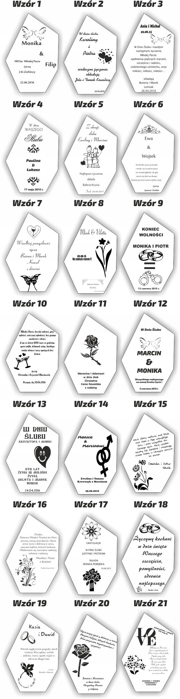 Statuetka prezent na 18-tkę chrzciny ślub z plexi