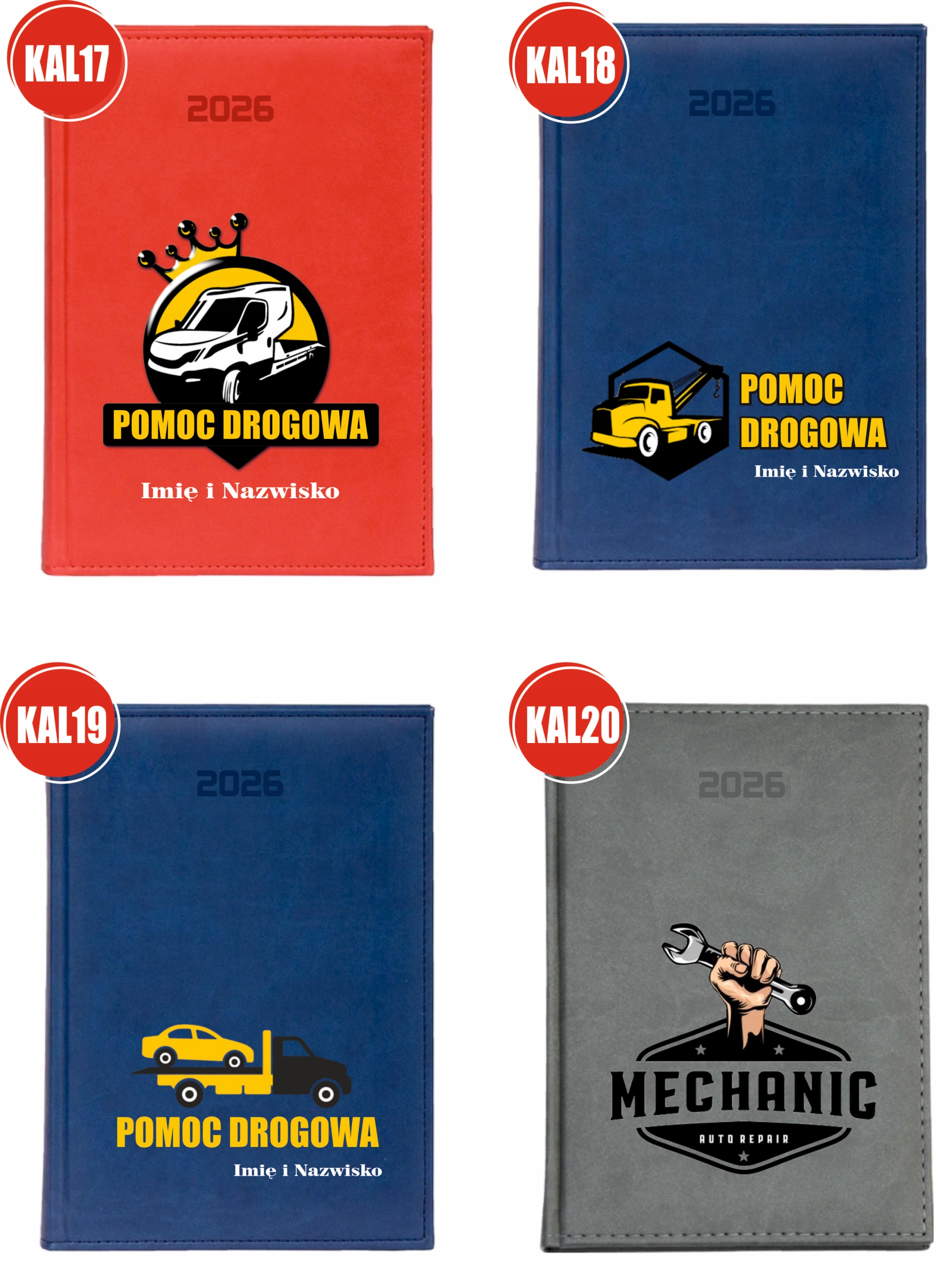 KALENDARZ A4 2026 DZIENNY Z NADRUKIEM PREZENT DLAV MAMY TWÓJ NAPIS