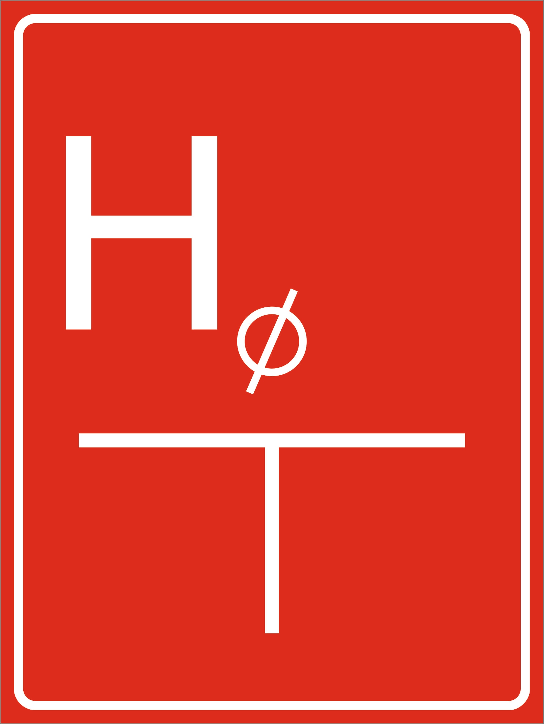 Tablica orientacyjna dla hydrantu grawer piktogram 20x15 cm