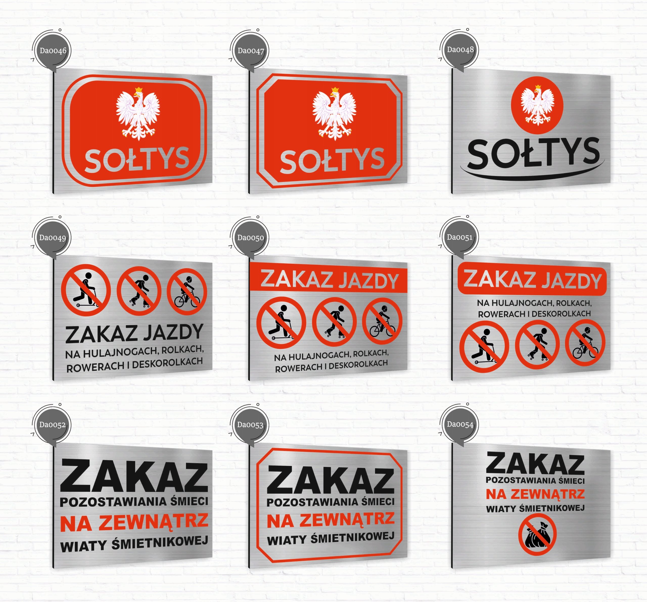 Tabliczka znak informacyjny 20x15 PARKING Nierdzewna SREBRNA Nadruk UV