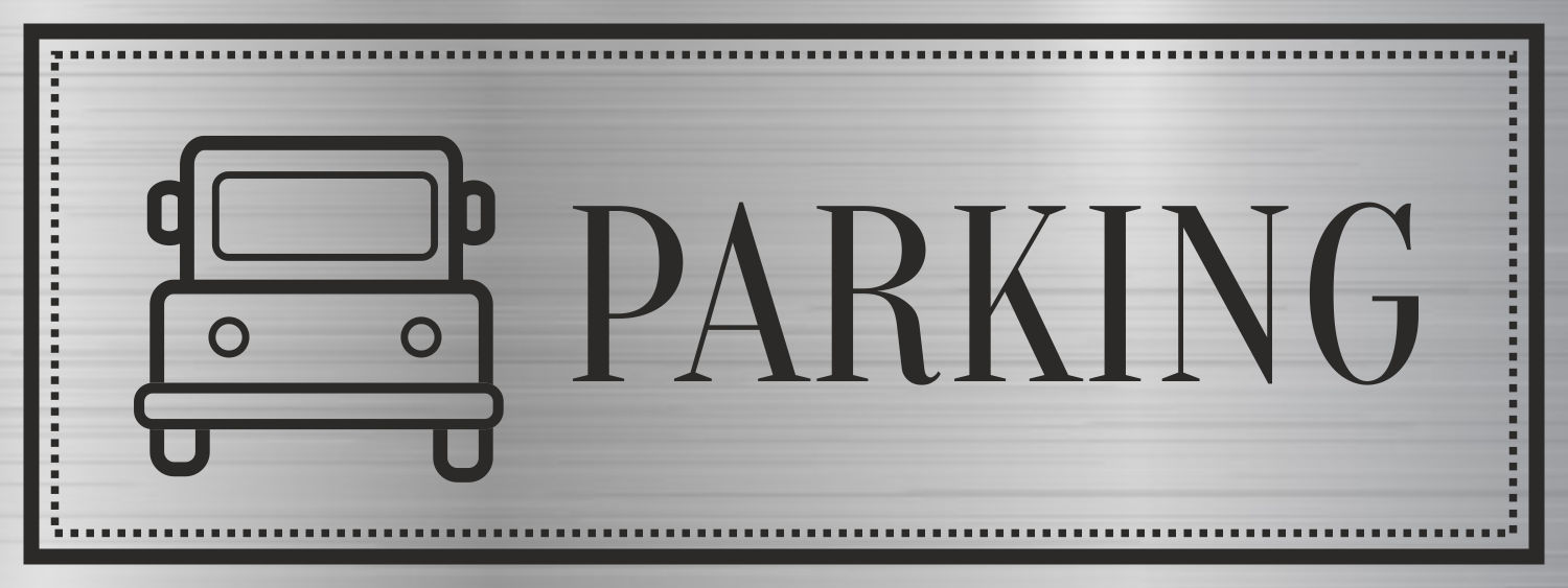 Tabliczka Grawerowana Piktogram PARKING POSTÓJ