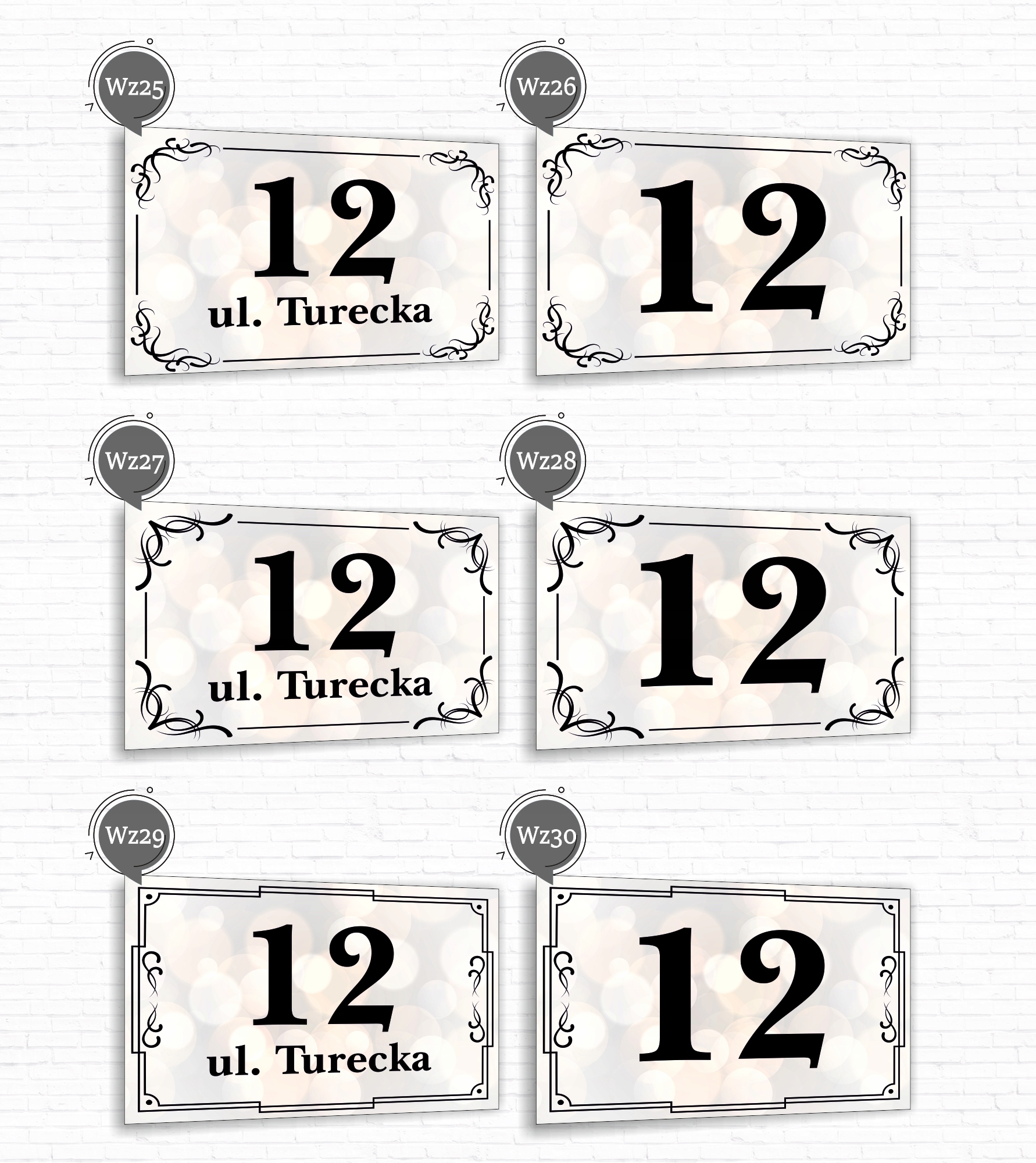 Tabliczka Tablica ADRESOWA ALUMINIOWA Numer domu posesji cyfry ulica 40x30