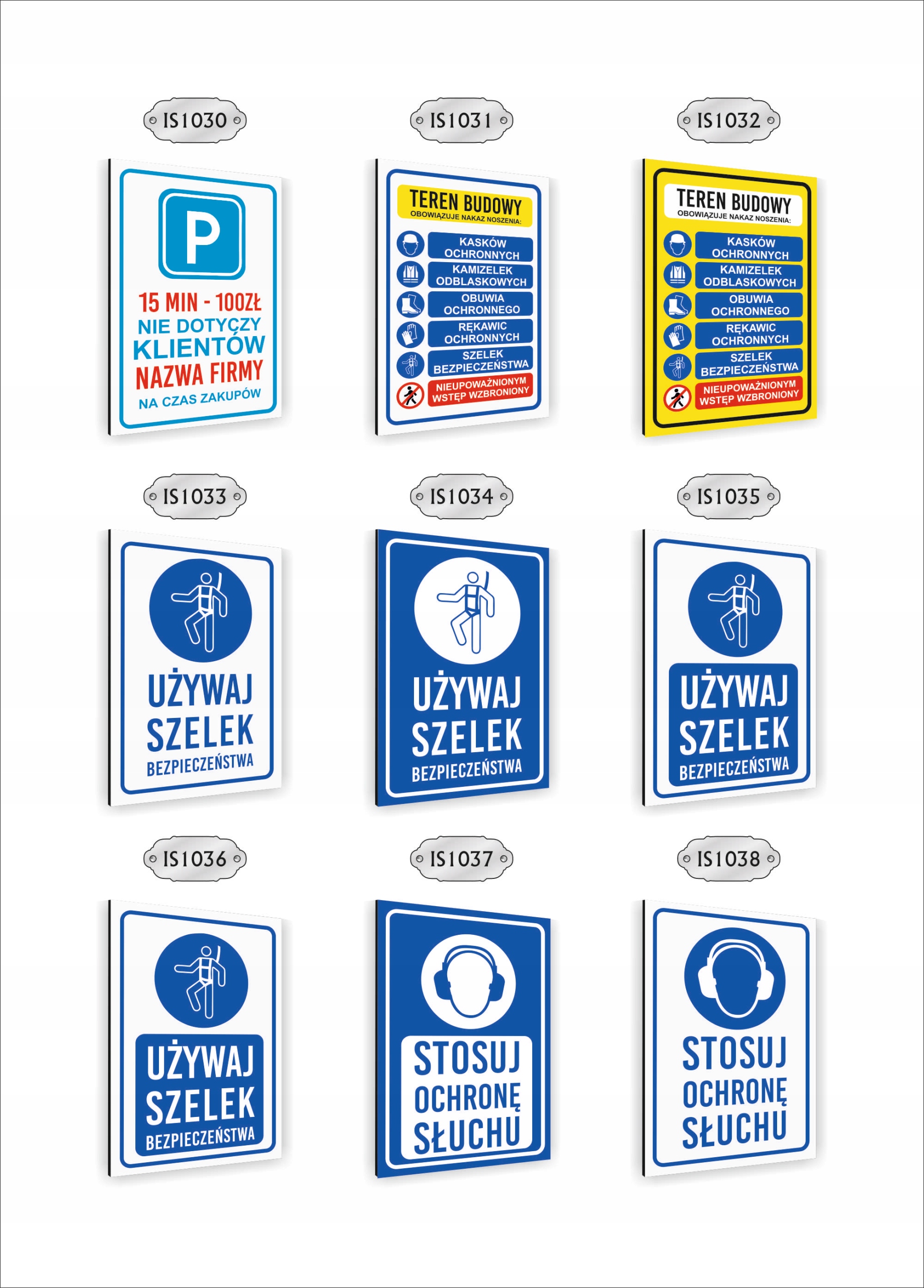 Tabliczka znak informacyjny nadruk 20x15 MIEJSCE PARKINGOWE DLA KLIENTÓW