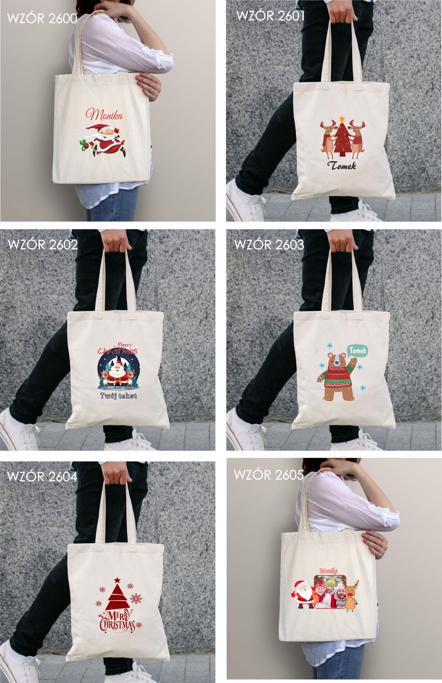 Eko Torba z imieniem PREZENT ŚWIĄTECZNY MIKOŁAJ