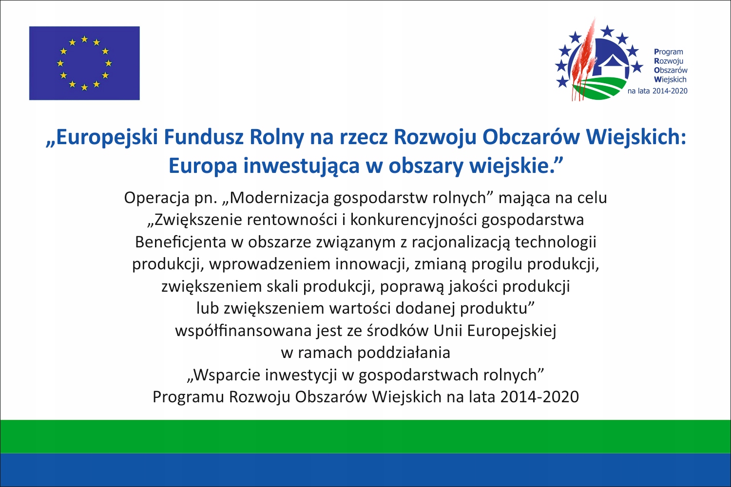 Tablica na dofinansowanie Unijna 120x80cm dotacja