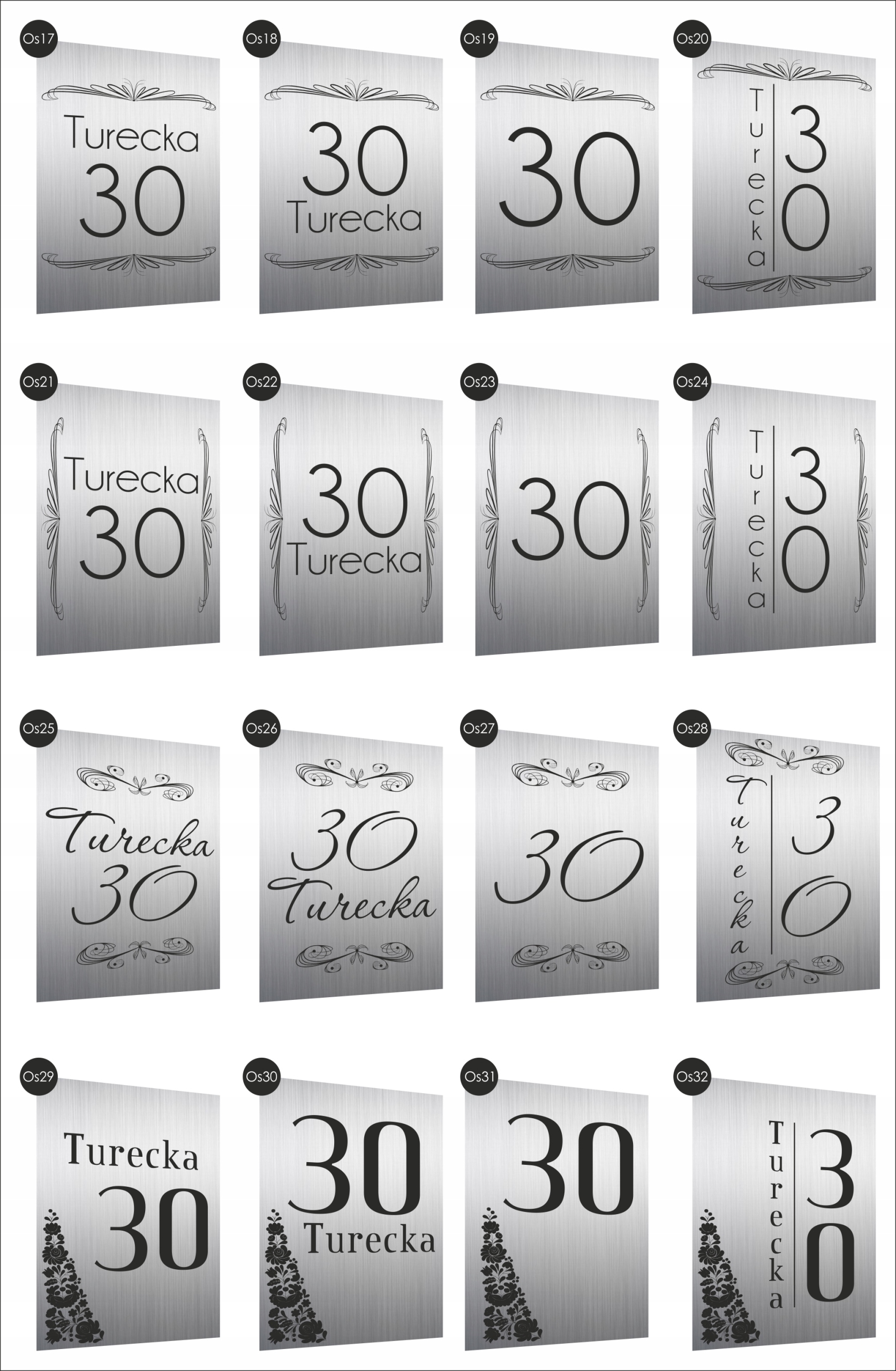 Tabliczka Tablica ADRESOWA nierdzewna dibomd 40x30 NUMER NA DOM złota