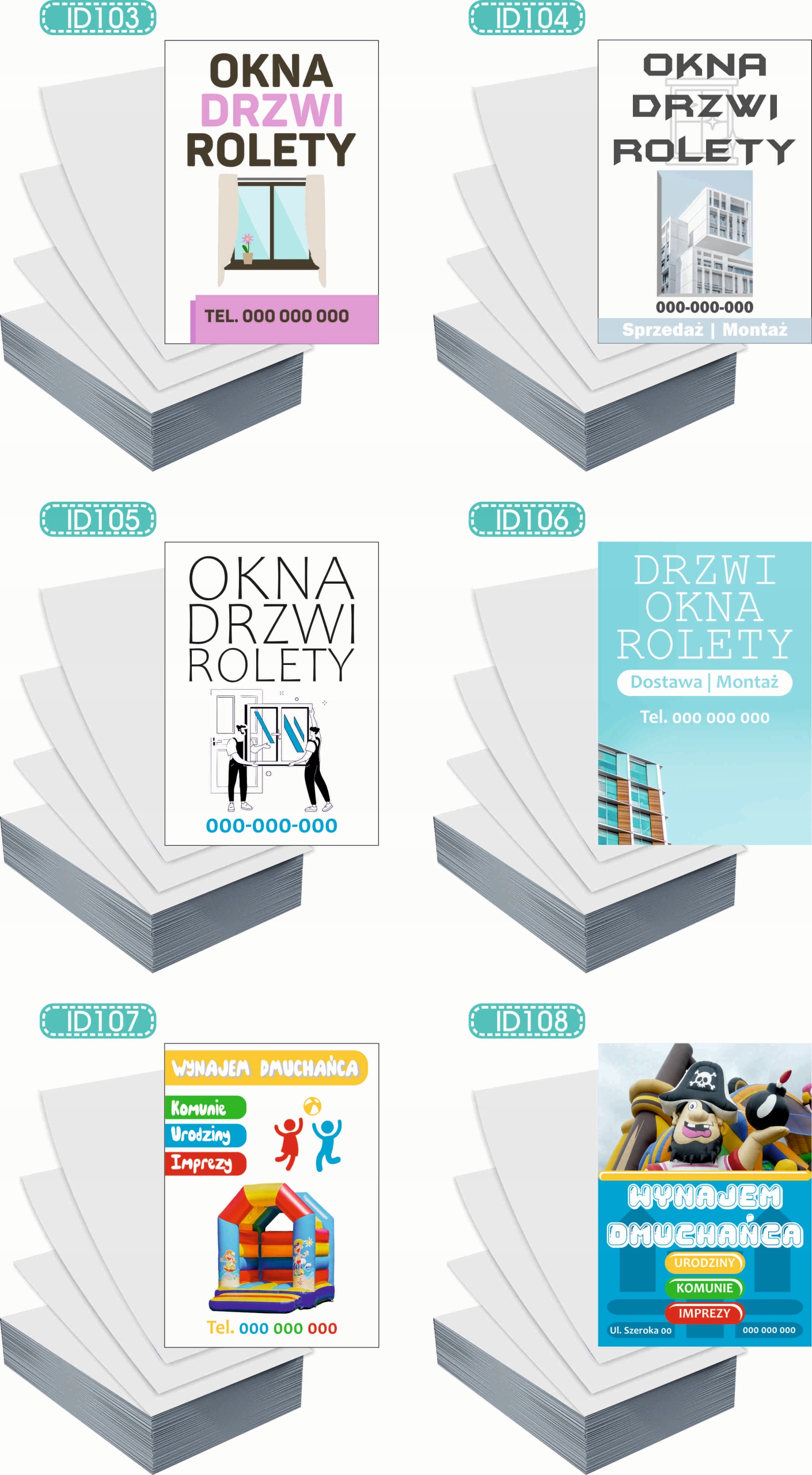 Ulotki A5 reklamowe firmowe 1000 szt projekt w cenie CATERING OBIADY DOMOWE