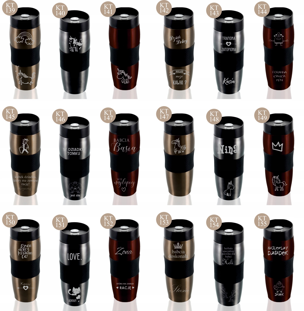 Kubek termiczny z grawerem dla Par mąż żona