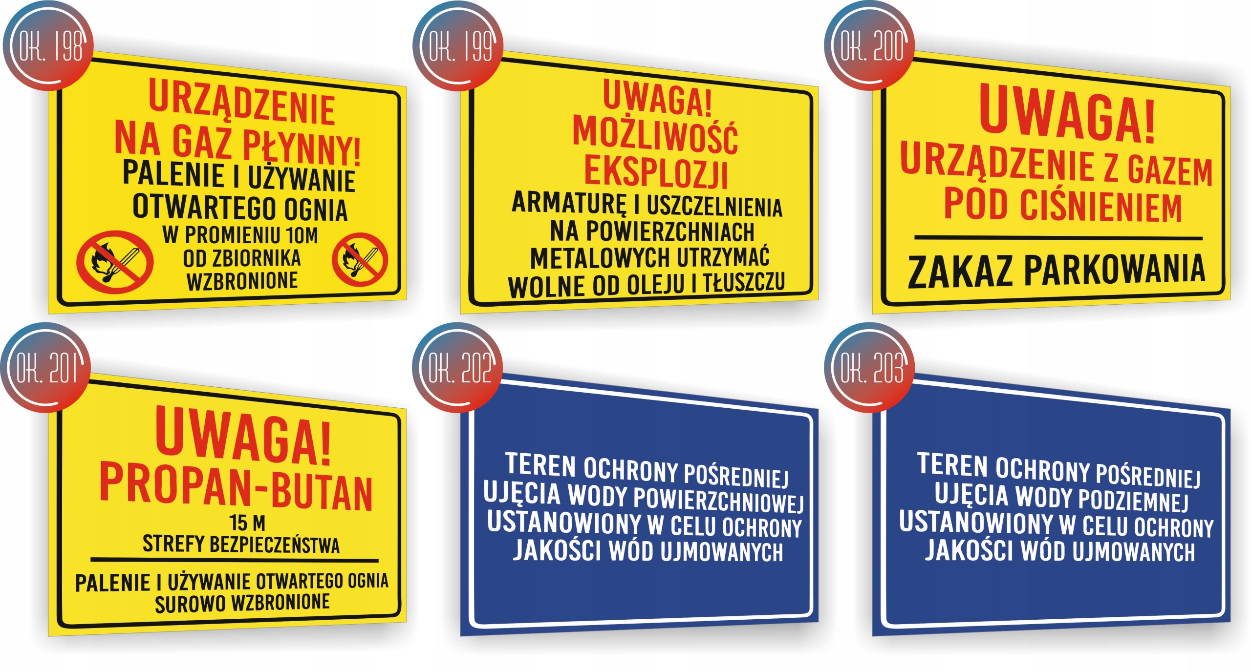 Znak Teren ochrony pośredniej ujęcia wody powierzchniowej nadruk 20x15