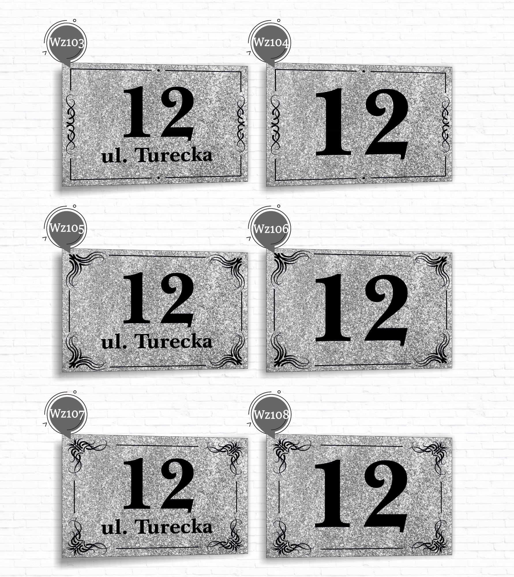 Tabliczka Tablica ADRESOWA ALUMINIOWA Numer domu cyfry ulica 30x20