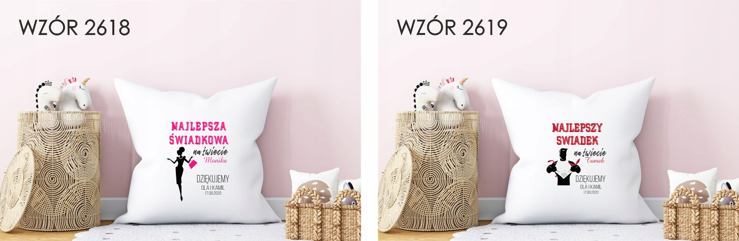 Poduszka z nadrukiem PREZENT BEZ CIEBIE NIE IDĘ