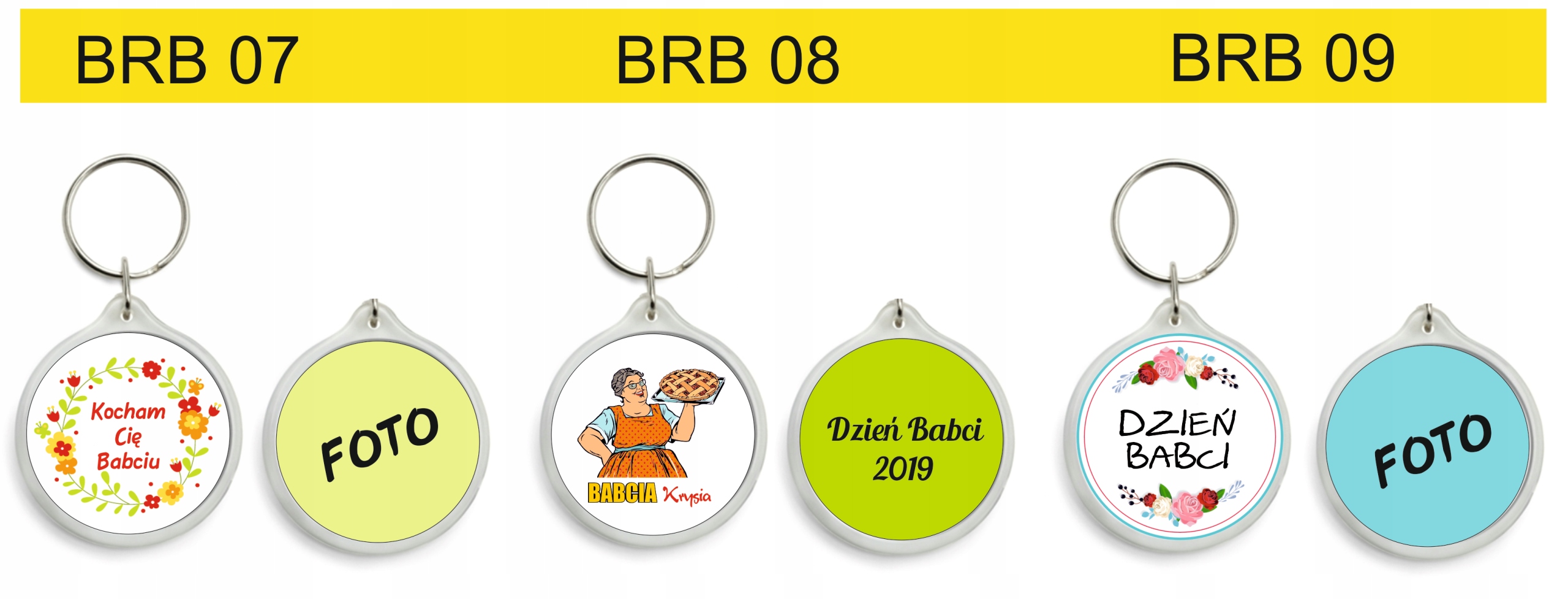 Brelok do kluczy prezent Dzień Babci i Dziadka HIT