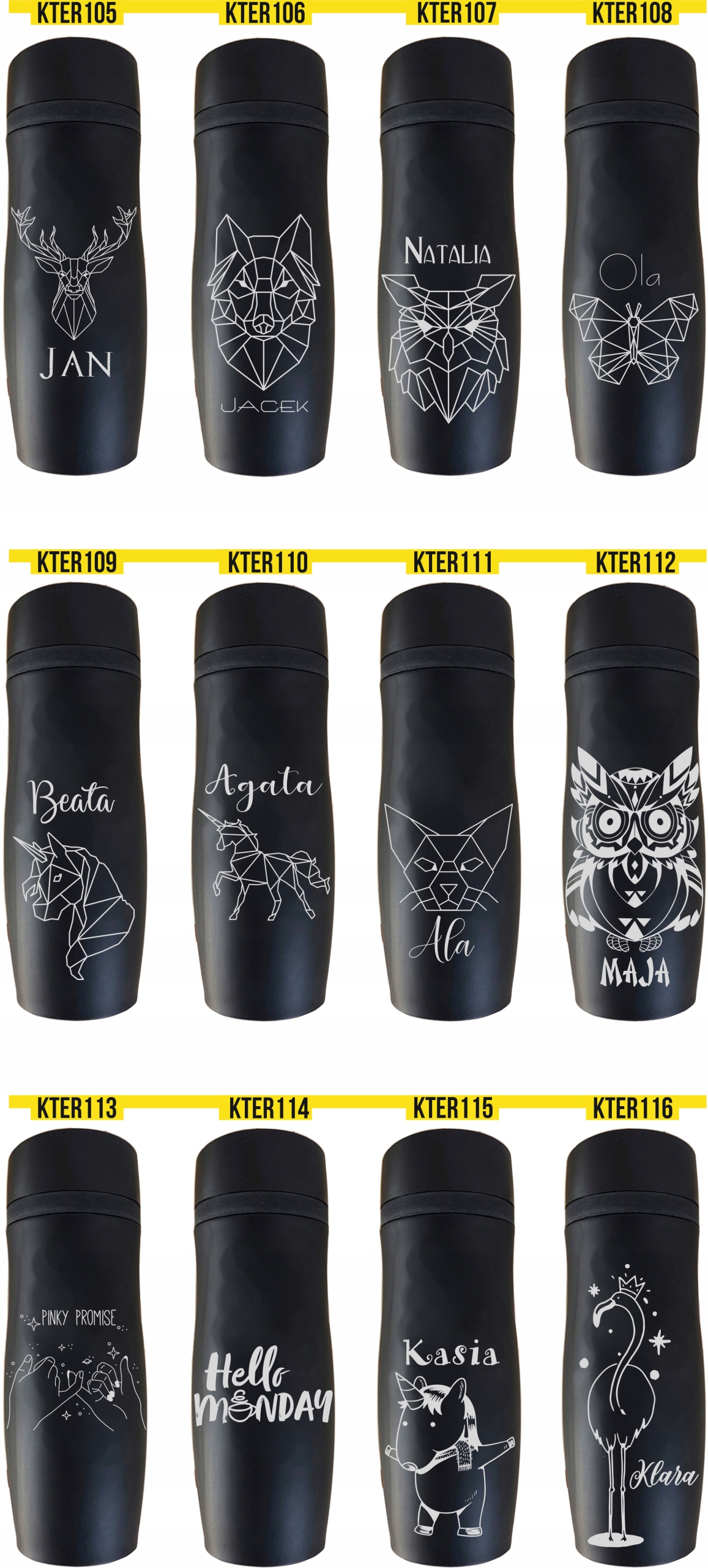 Kubek termiczny prezent na DZIEŃ KOBIET z imieniem