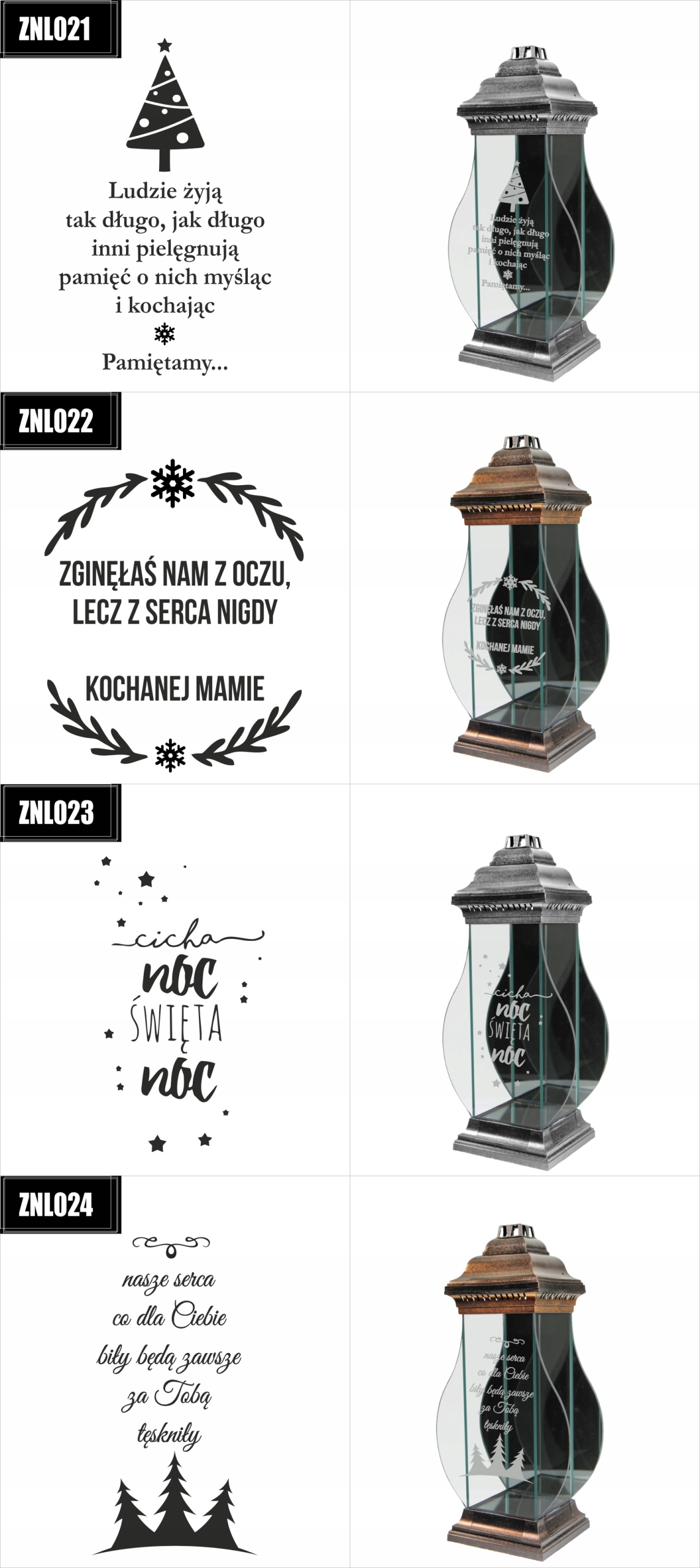 ZNICZ kapliczka z napisem GRAWEREM dla Dziadka