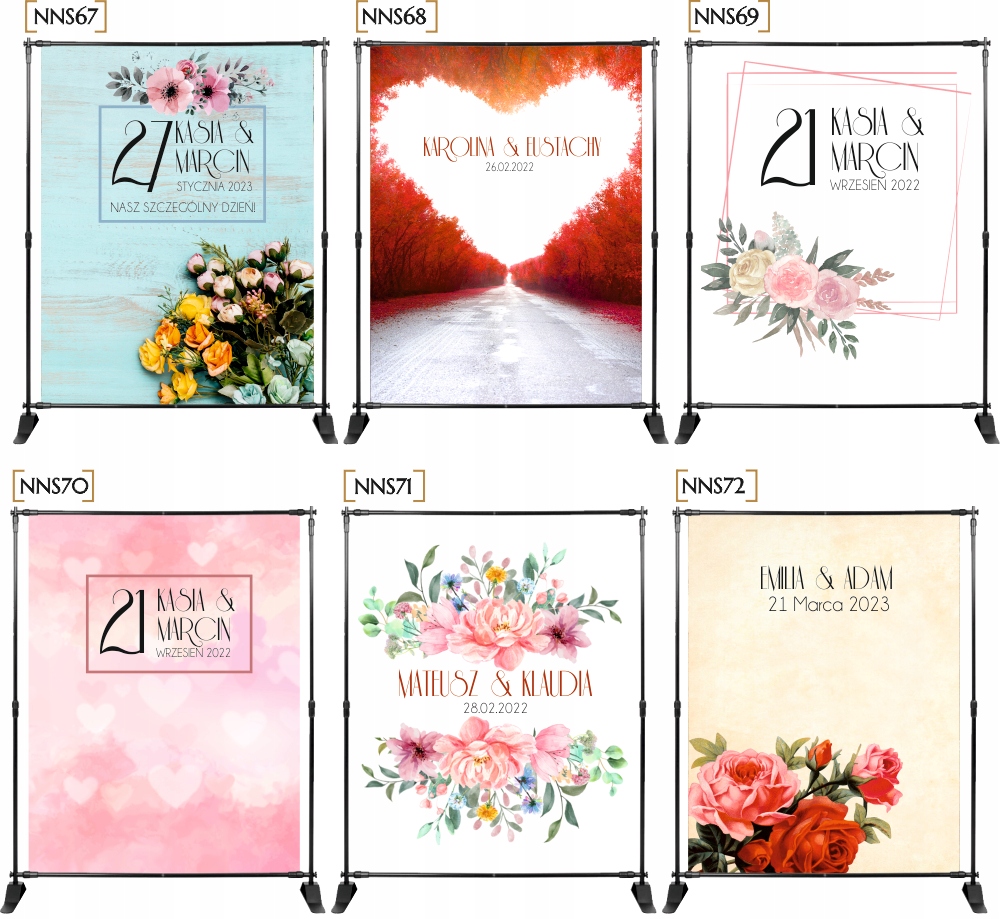 Tło do zdjęć ŚCIANKA z imieniem 18 25 30 urodziny