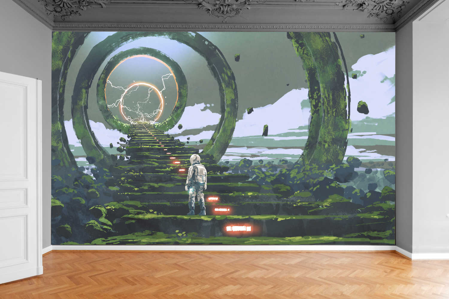 Fototapeta TUNEL SCHODY WIDOK 3D 370x250