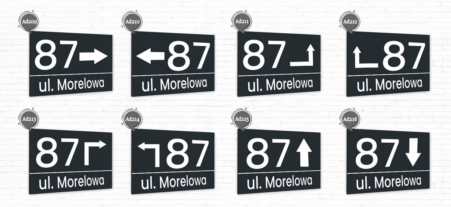 Tabliczka ADRESOWA ALUMINIOWA Tablica NUMER DOMU