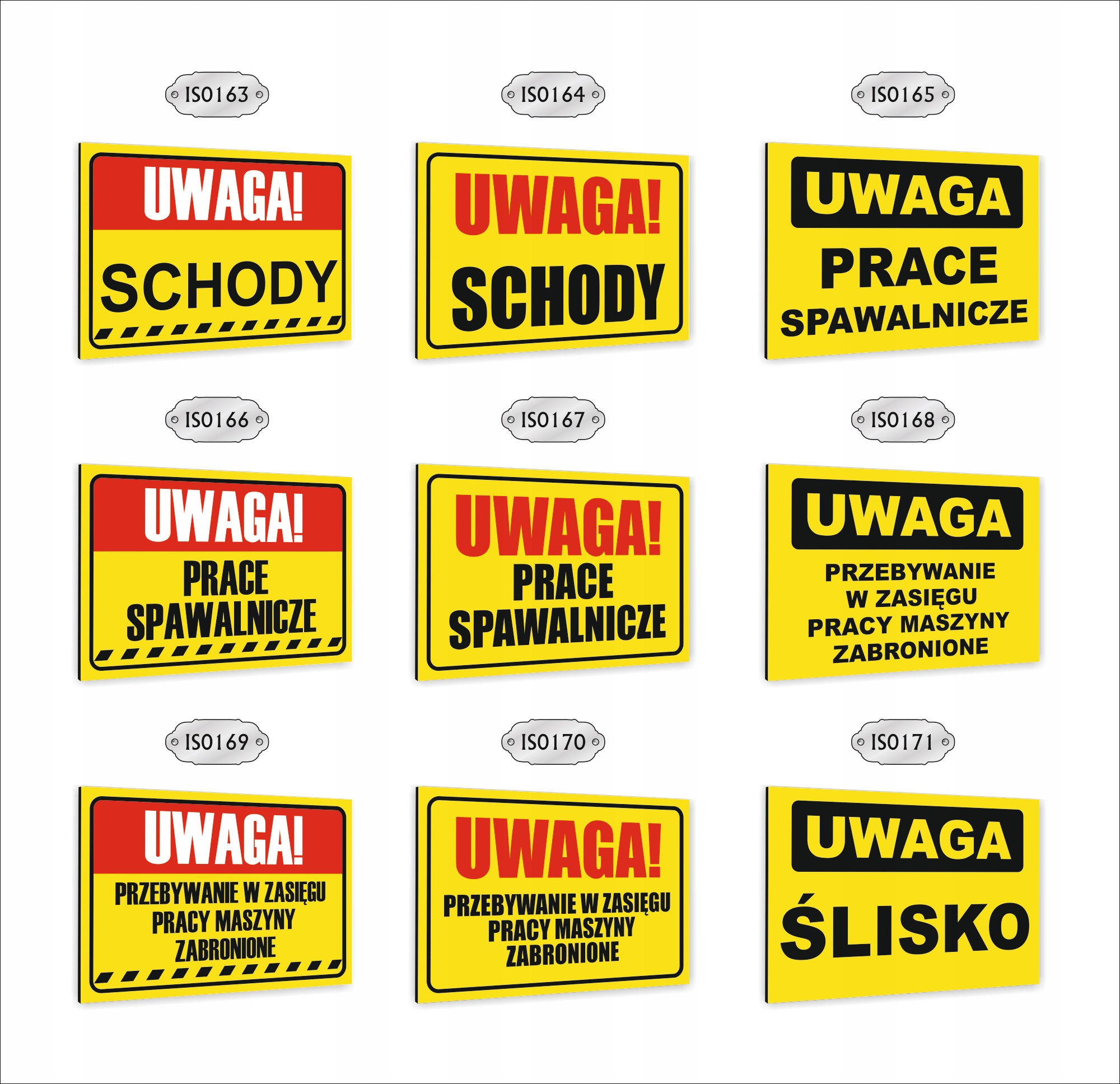 Tabliczka znak informacyjny dibond20X15 UWAGA WYKOPY