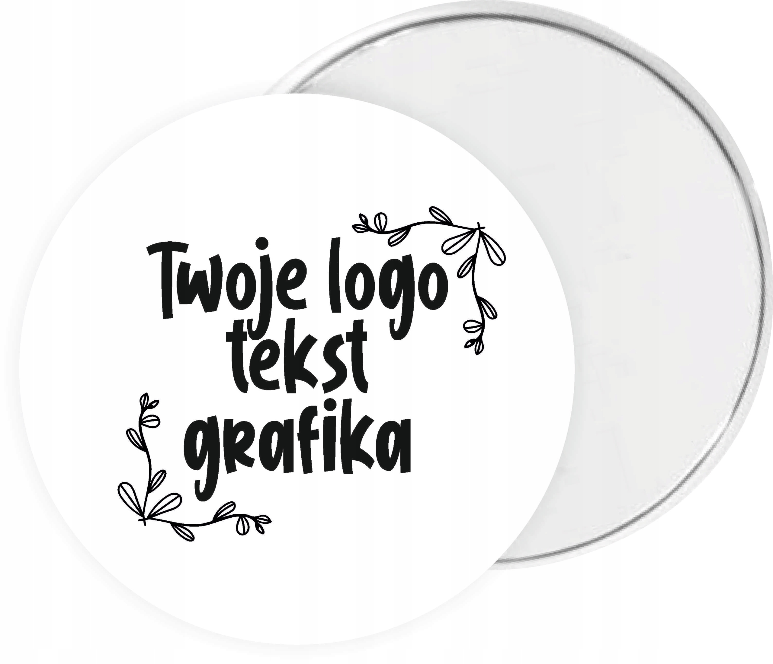 LUSTERKO REKLAMOWE FIRMOWE Z TWOIM WŁASNYM LOGO NAPIEM GRAFIKA