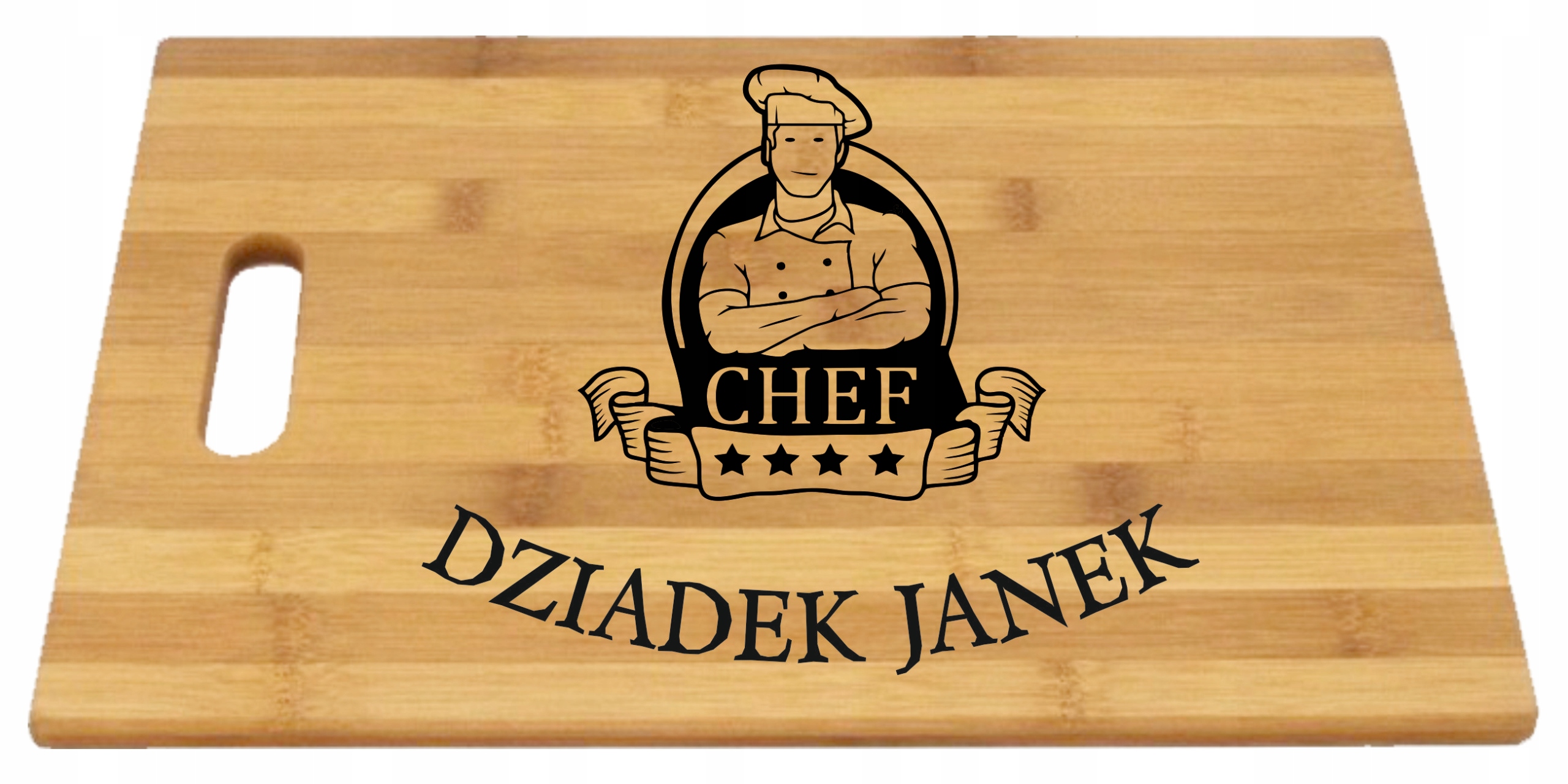 BAMBUSOWA DESKA grawer szef kuchni DZIADEK BABCIA