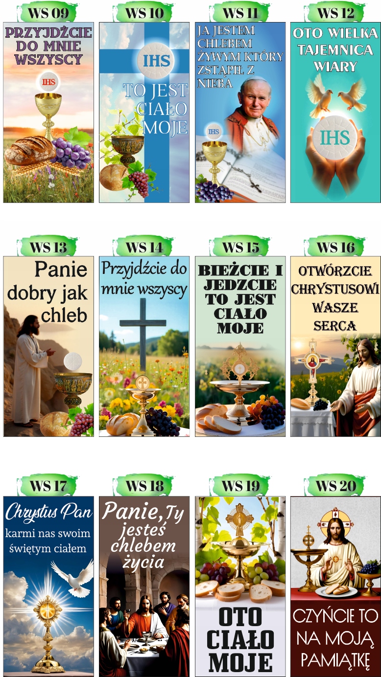 Baner religijny 200x100 cm Dekoracja boże ciało ty jesteś chlebem życia