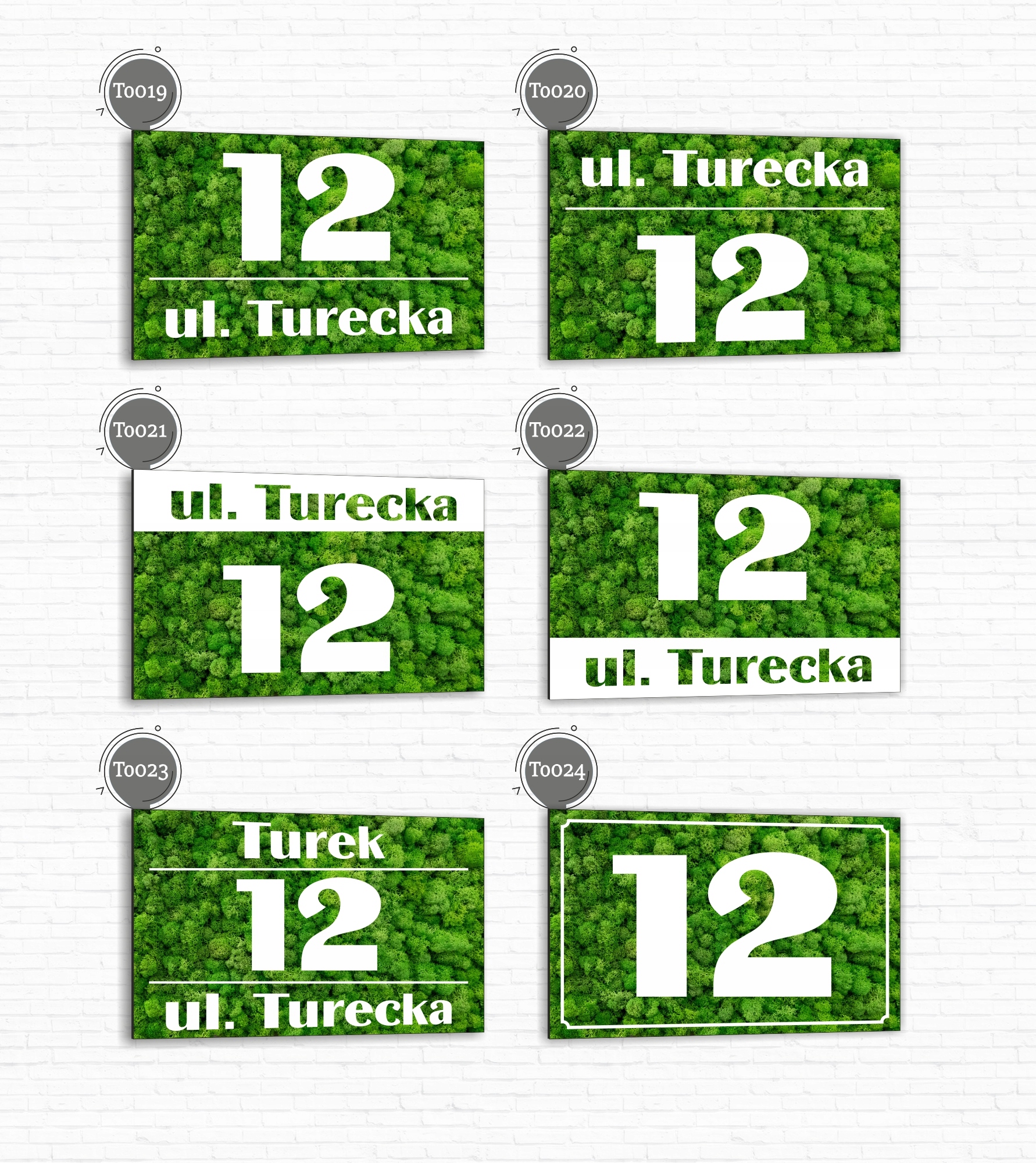 Tabliczka adresowa Numer domu Tablica adres posesji Metal ALUMINIUM 30x20cm