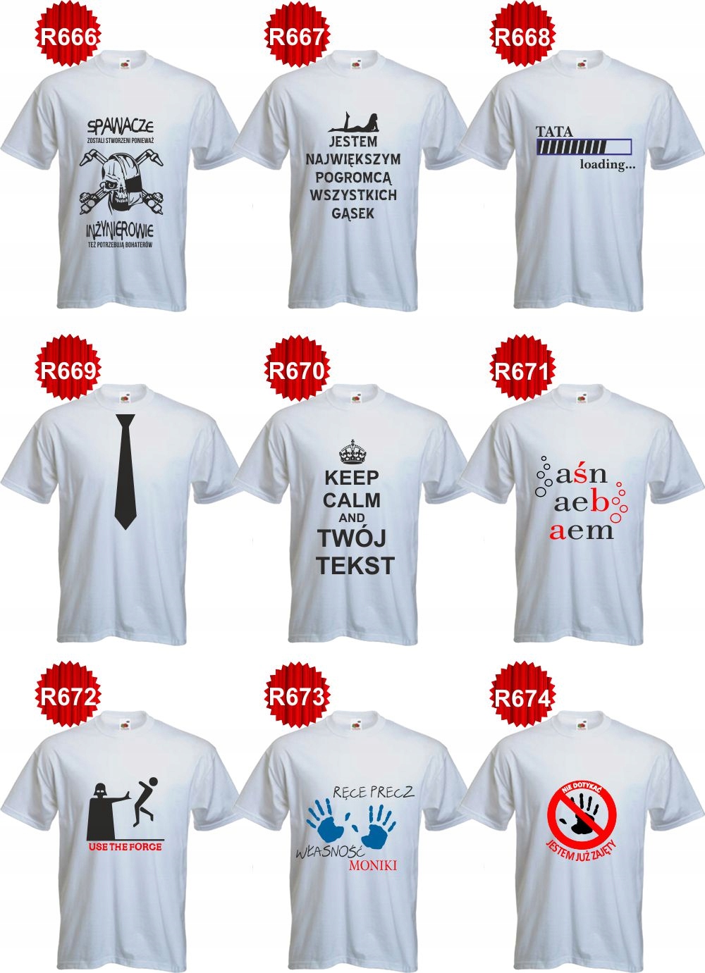 KOSZULKA T-SHIRT rybaka na ryby z imieniem wędkarz