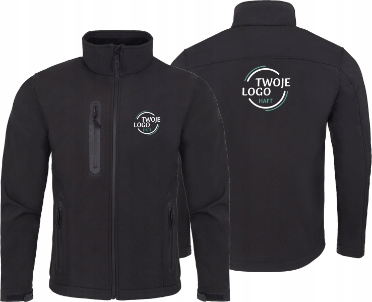 KURTKA Softshell 3 warstwowy TWÓJ HAFT LOGO NAPIS firmowa reklamowa 10 szt