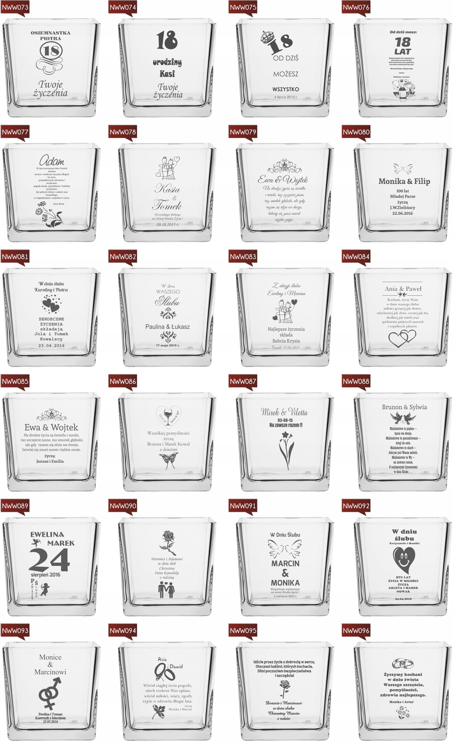 Wazon grawer PREZENT na roczek 1 urodziny