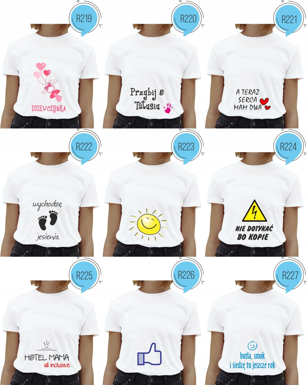 Koszulka ciążowa nadruk USG