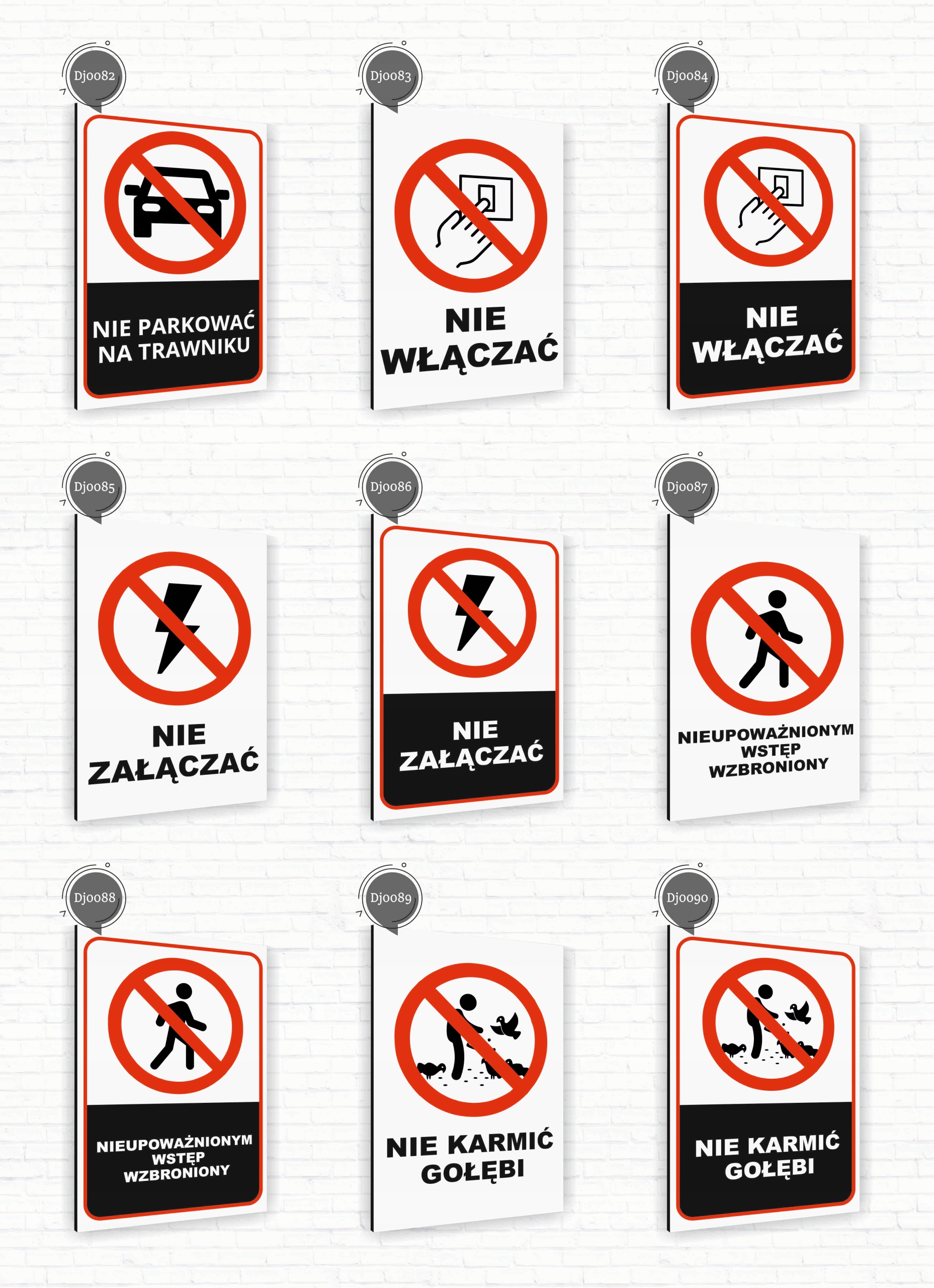 Tabliczka znak informacyjny 40x30 Biała UWAGA ZŁY PIES Dibond NADRUK UV