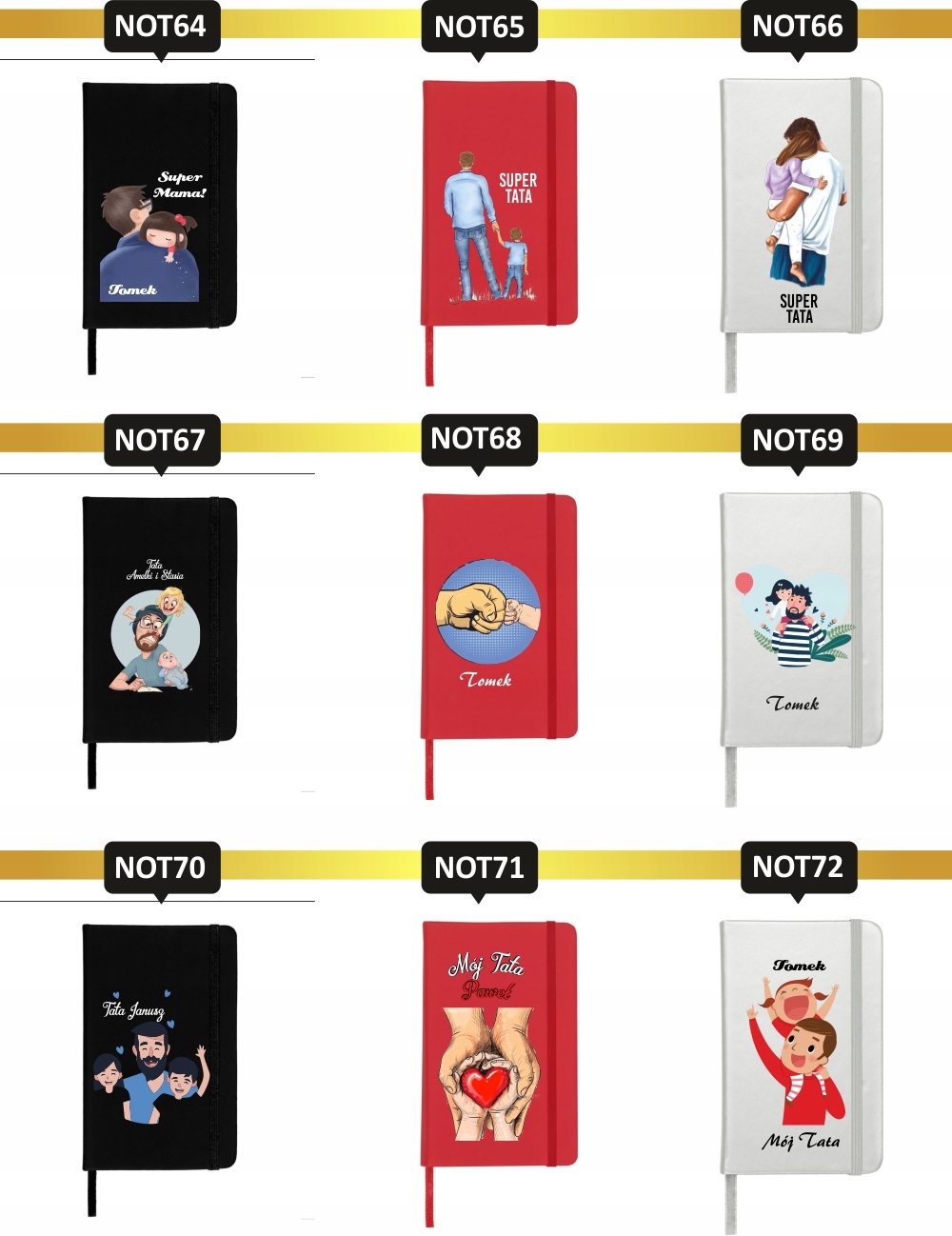 Notes A5 dla makijażystki notatnik nadruk UV kolor