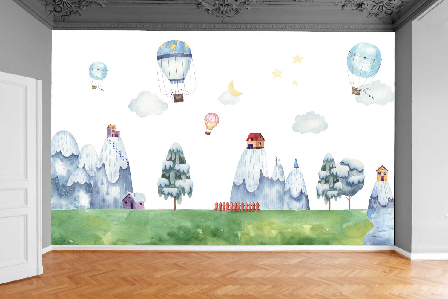 Fototapeta SKANDYNAWSKA GÓRY BALONY 300x210