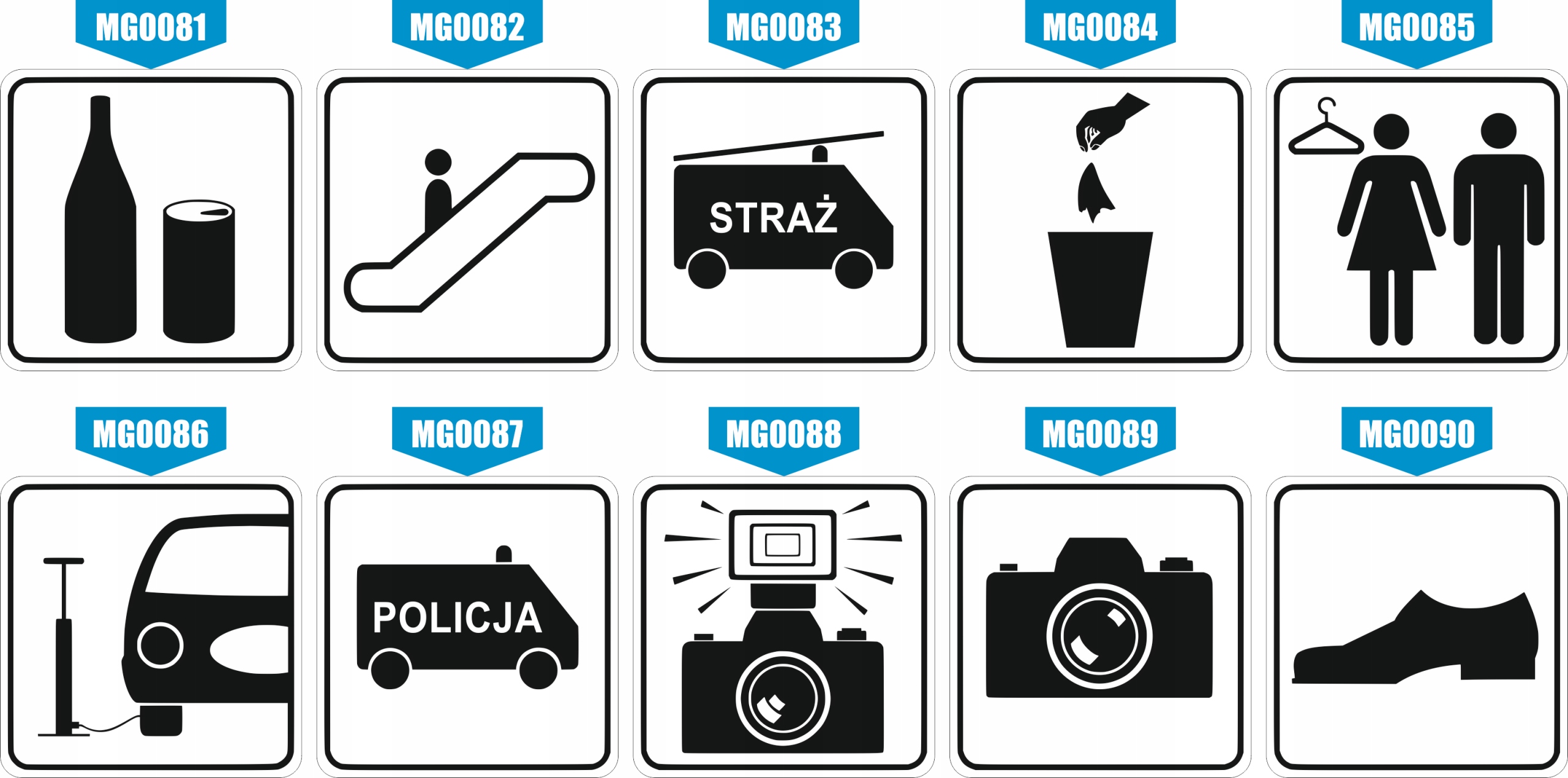 Tabliczka informacyjna 10x10 Grawer piktogram Tu wolno palić